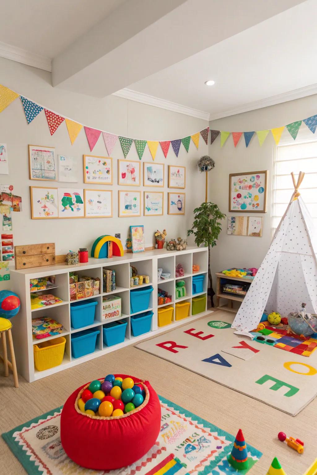 Let kids' imaginations run wild in a play area.