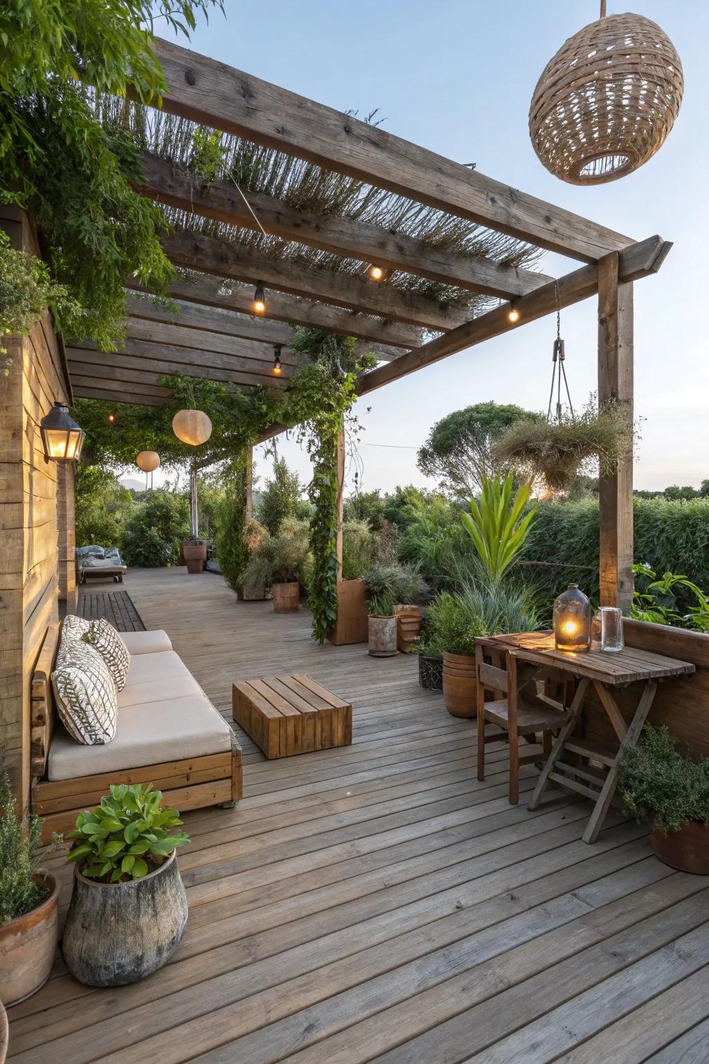 Sustainable terrace materials offer an eco-conscious and elegant solution.