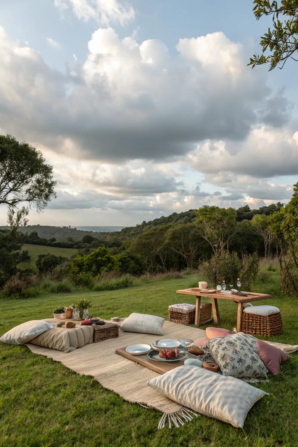 Unwind with a leisurely outdoor dining experience.