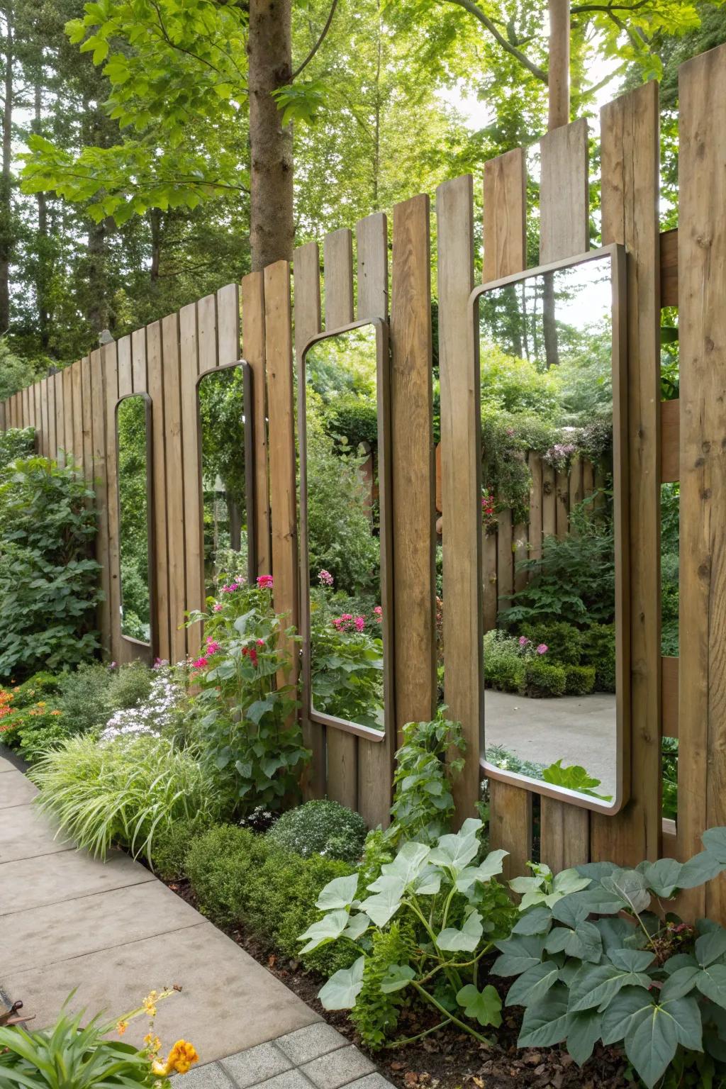 Reflections make it look like there's more space.