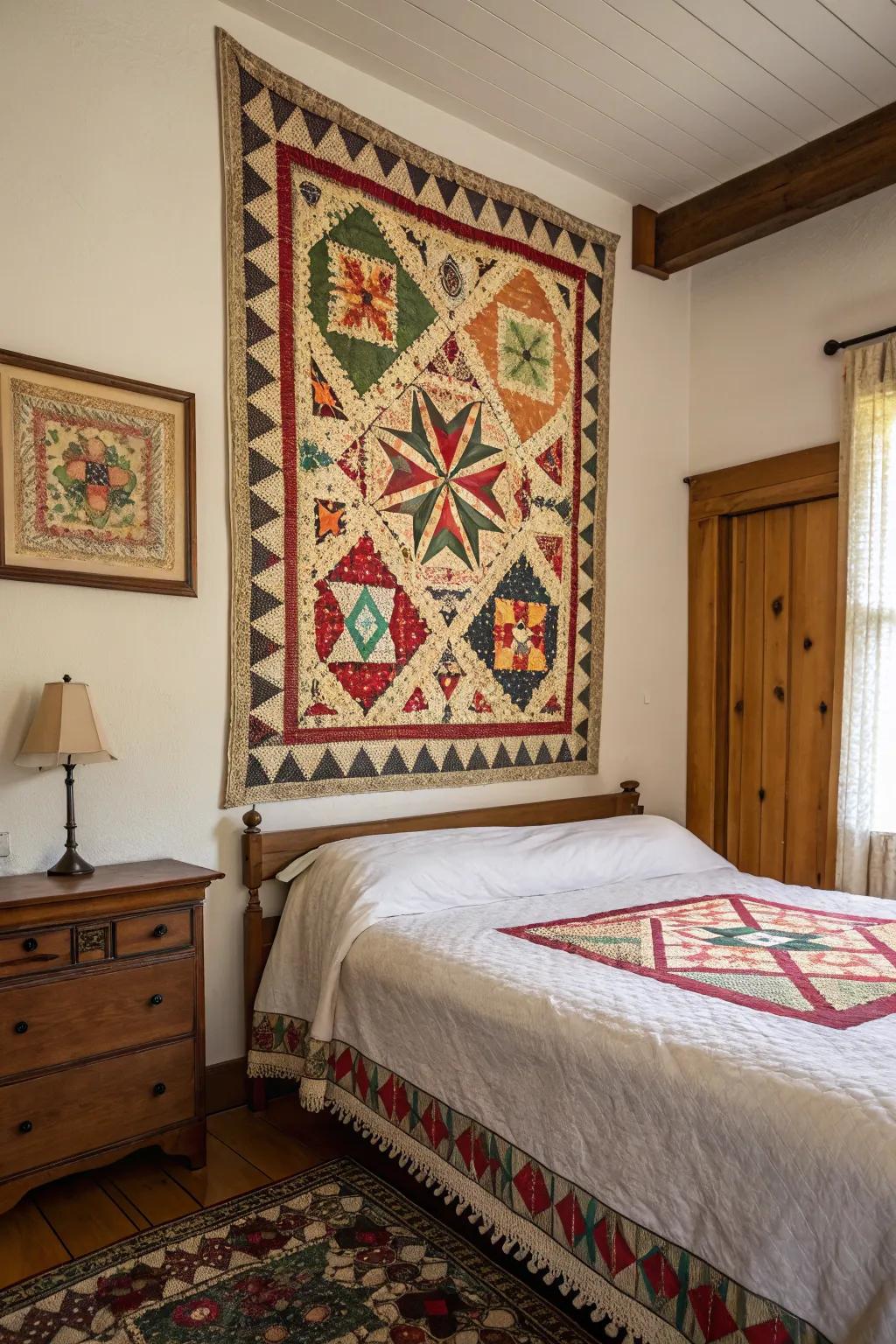 Antique cloths bring warmth and nostalgia.