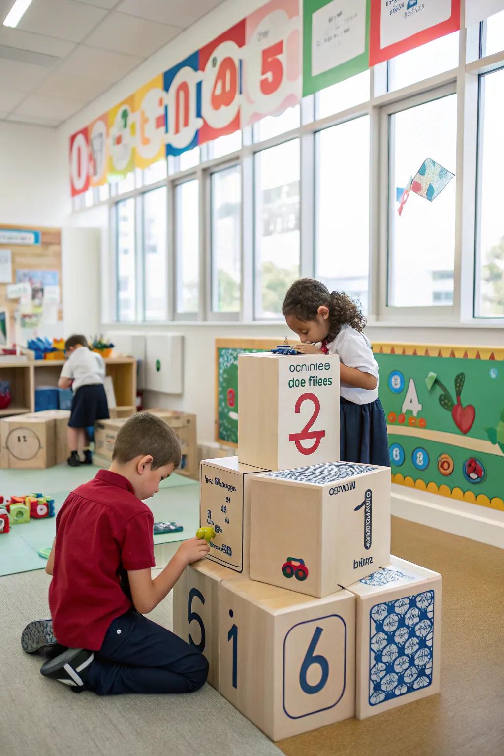 Learning comes alive through educational block hubs.