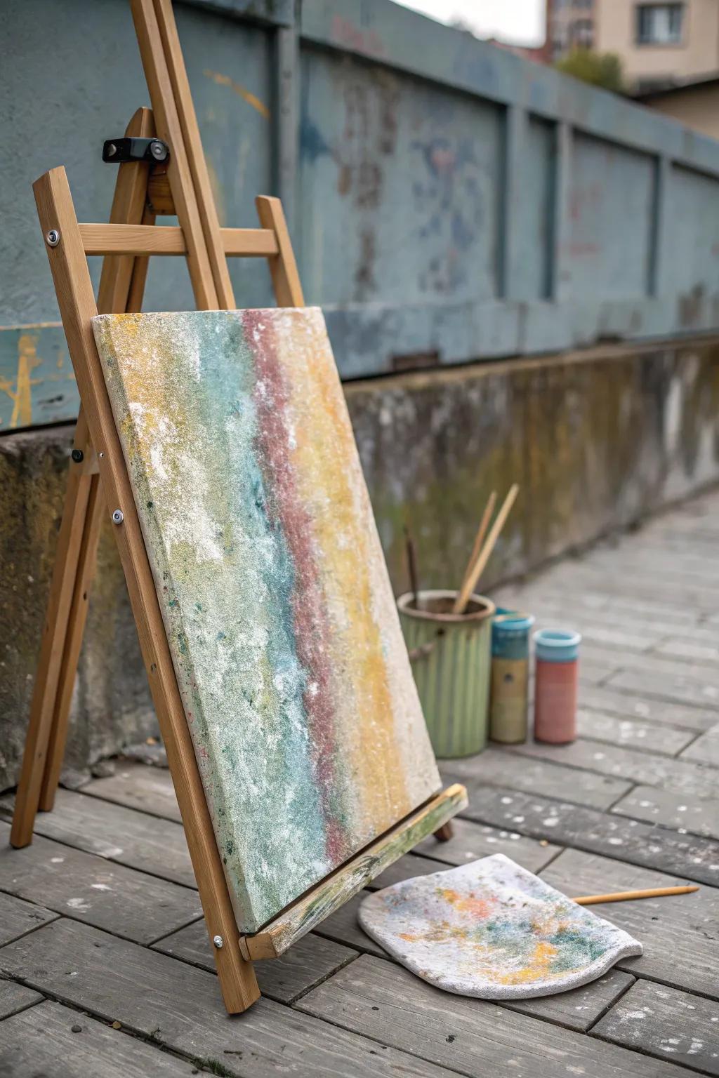 Exude personality with a grungy, textured background.