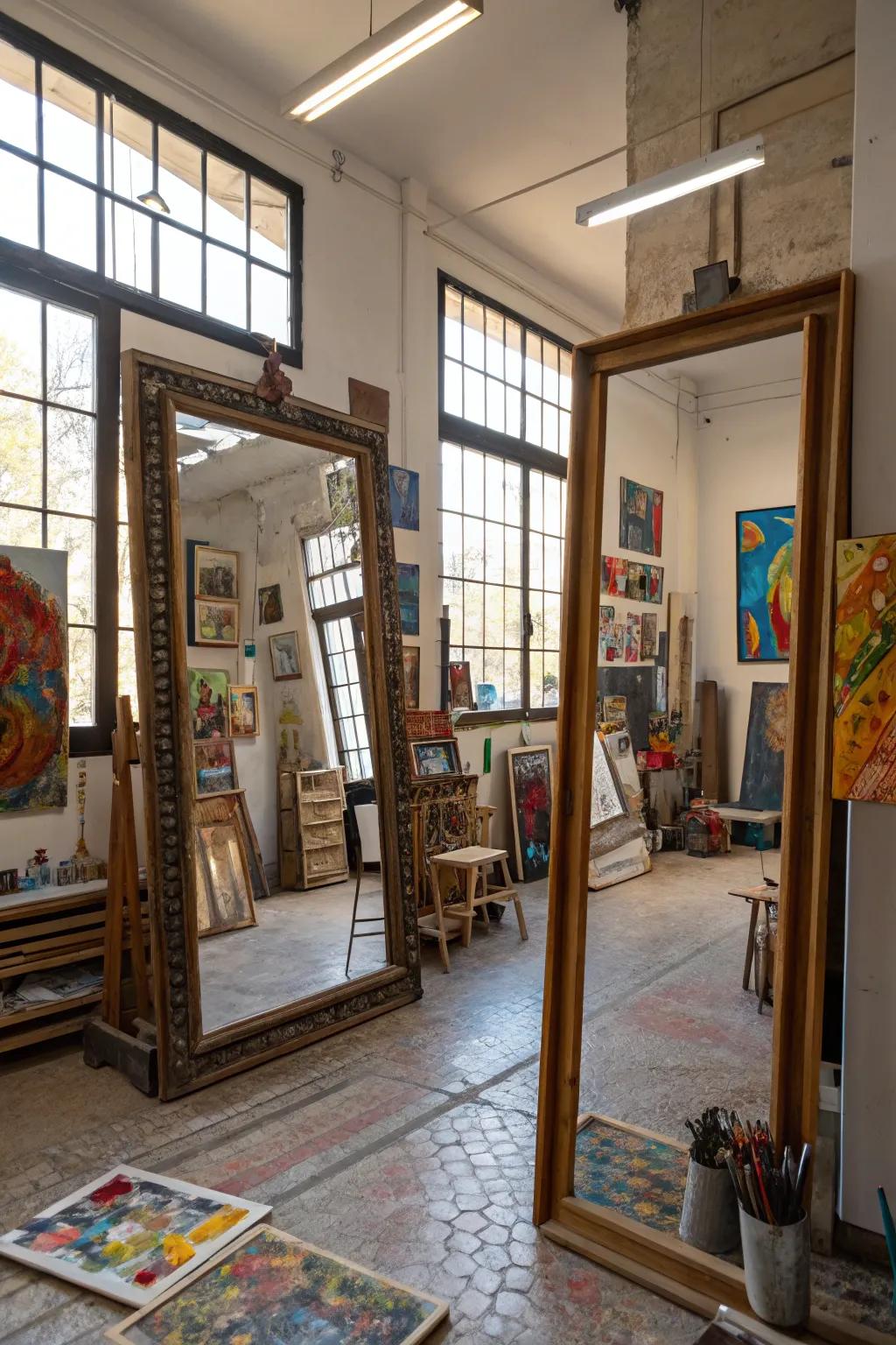 Mirrors that expand your space.