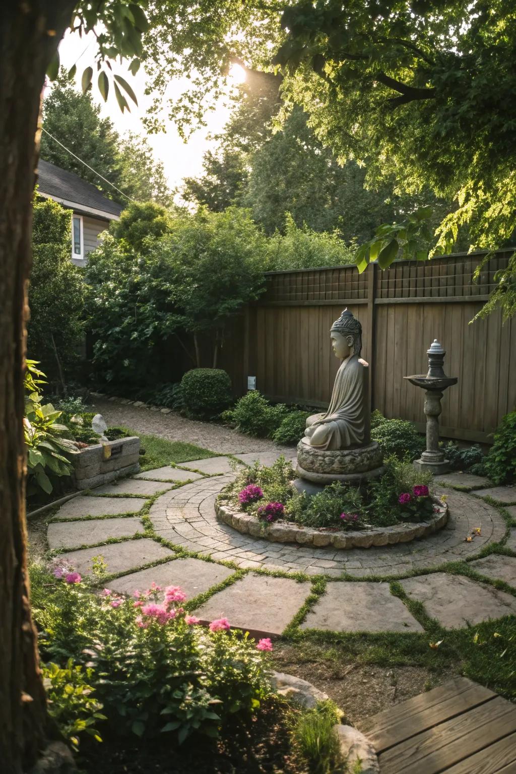 A meditation area gives a quiet space for group times.
