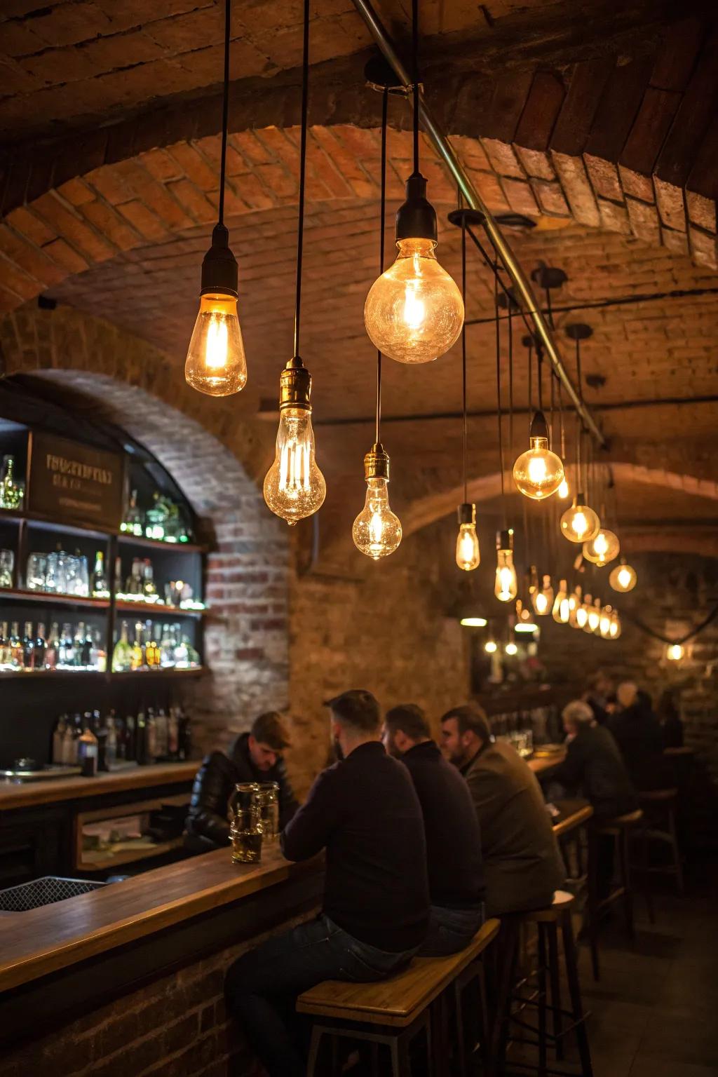 Filament bulbs deliver warmth and sentimentality.