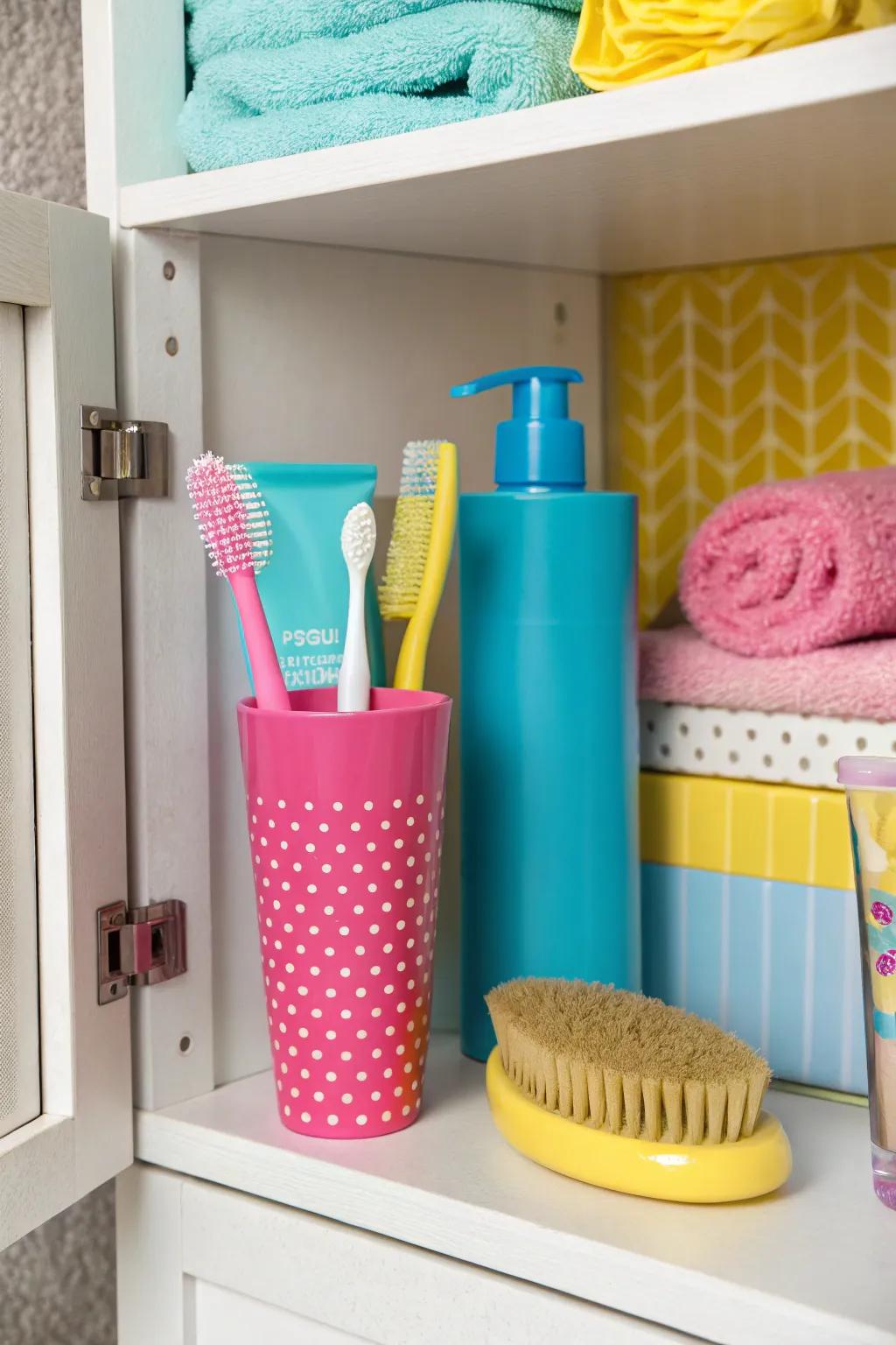 A dash of color makes your bath nice.