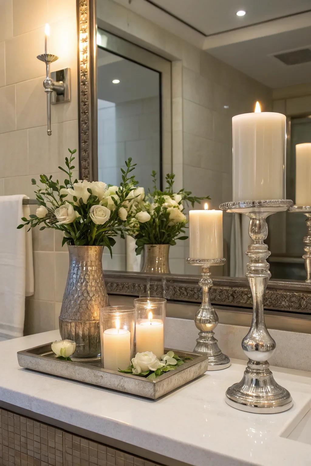 Symmetry evokes a sense of order and serenity in your bathroom design.