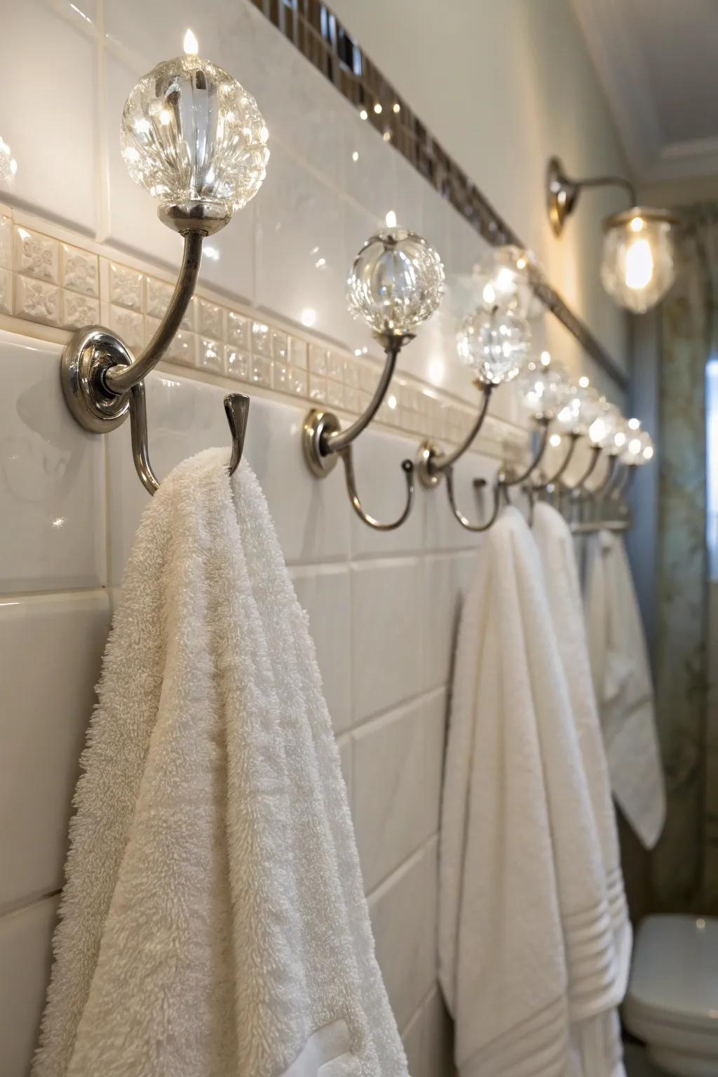 Vitreous fasteners impart sparkle and opulence.