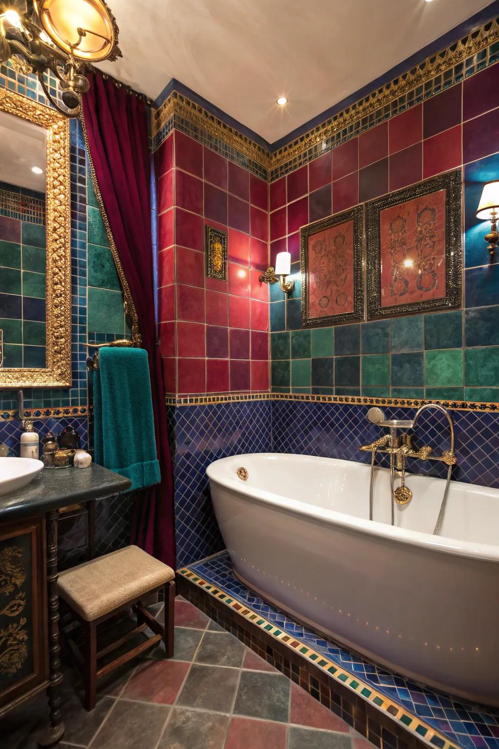 Lush and extravagant through dynamic precious stone tones