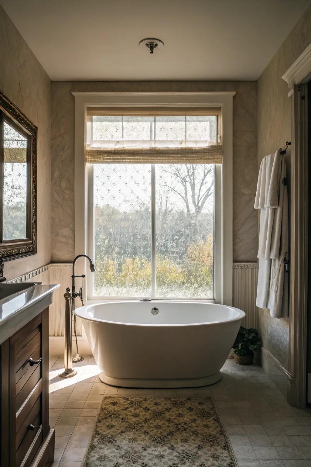 Seclusion wrap provides versatile privacy and light.