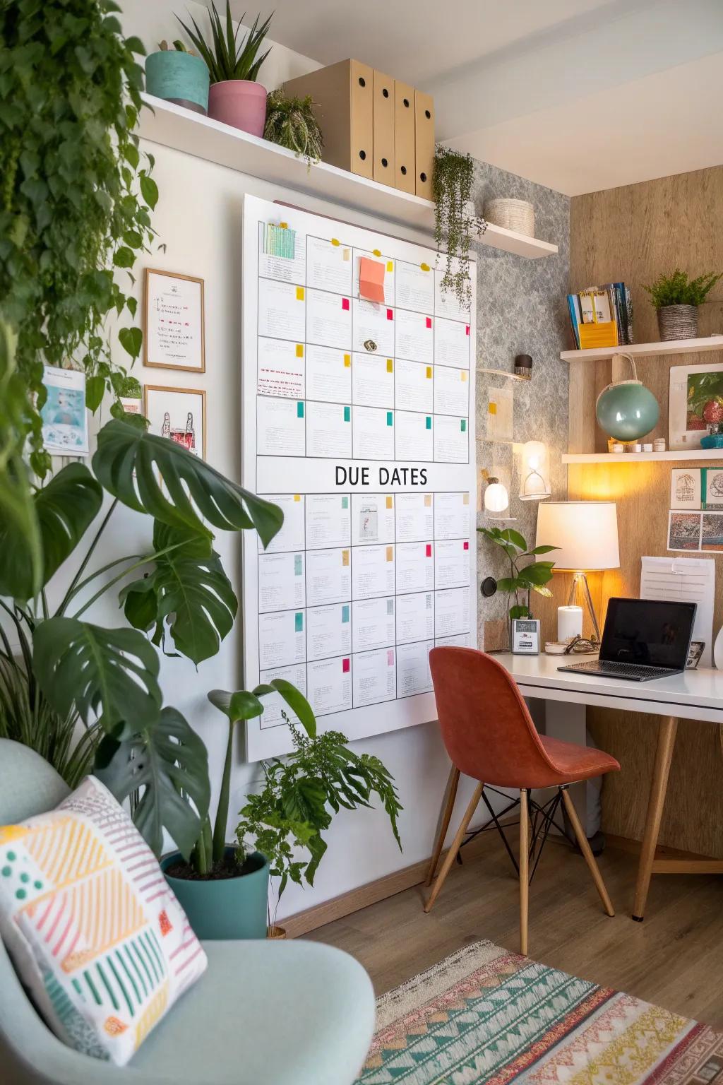 Stay ahead of the curve with a personalized invoice planner.