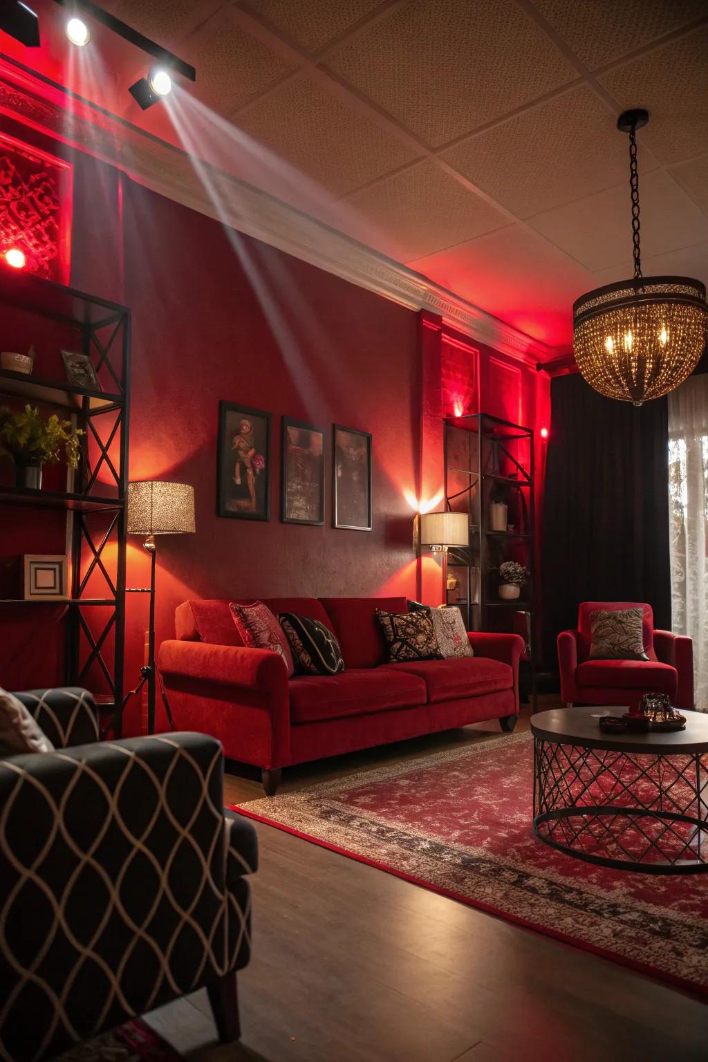 Layered illumination enriches the ambiance.