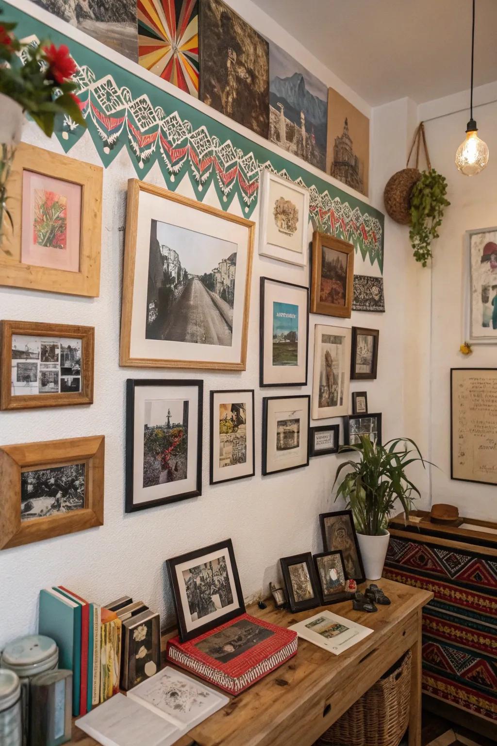 A personalized display shelf shares your unique story.