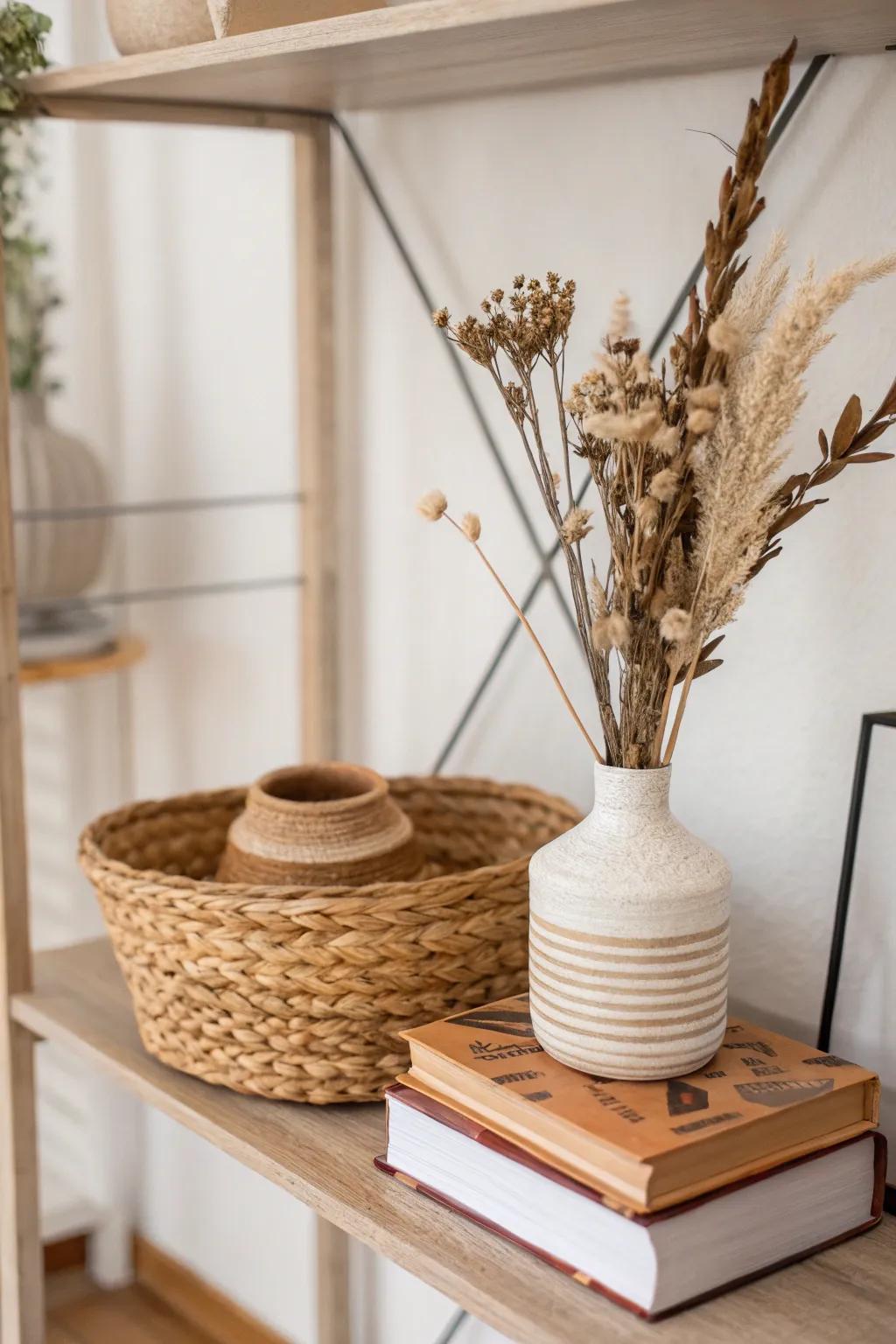 Minimalist boho articulates through simplicity.