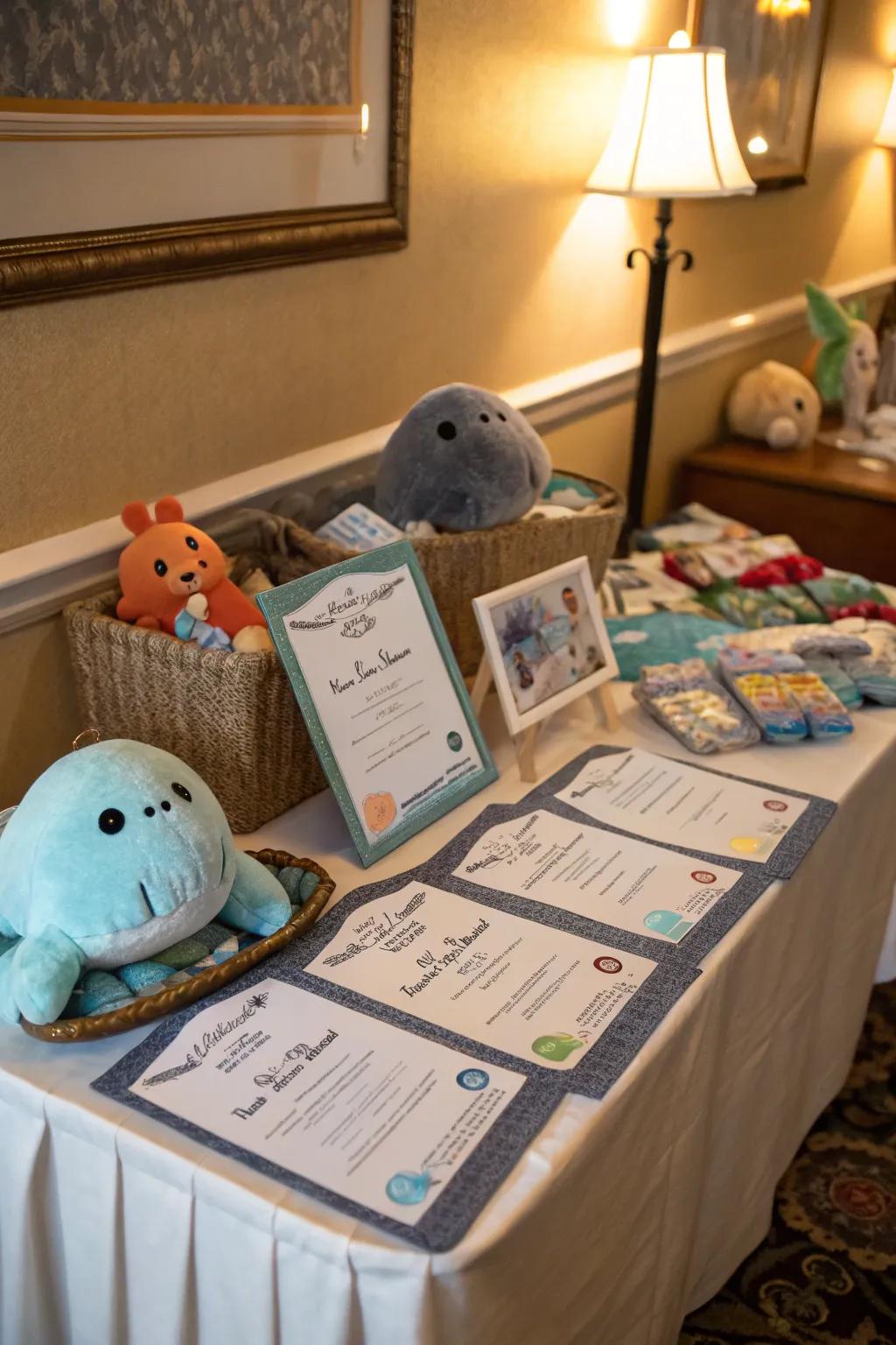 An embracement station that entices youngsters to care for their own marine companion.