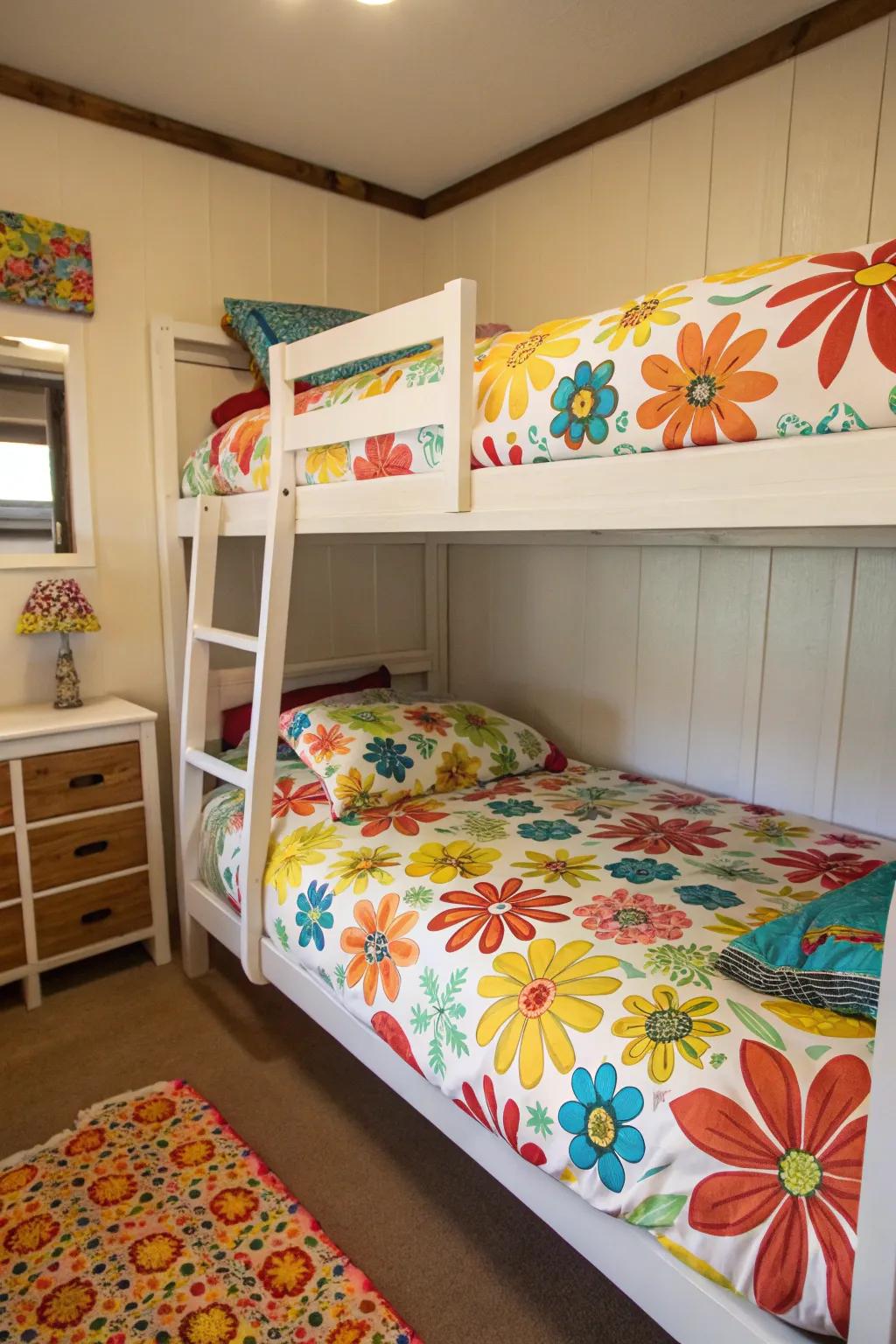 Revitalize your room with dynamic patterns.