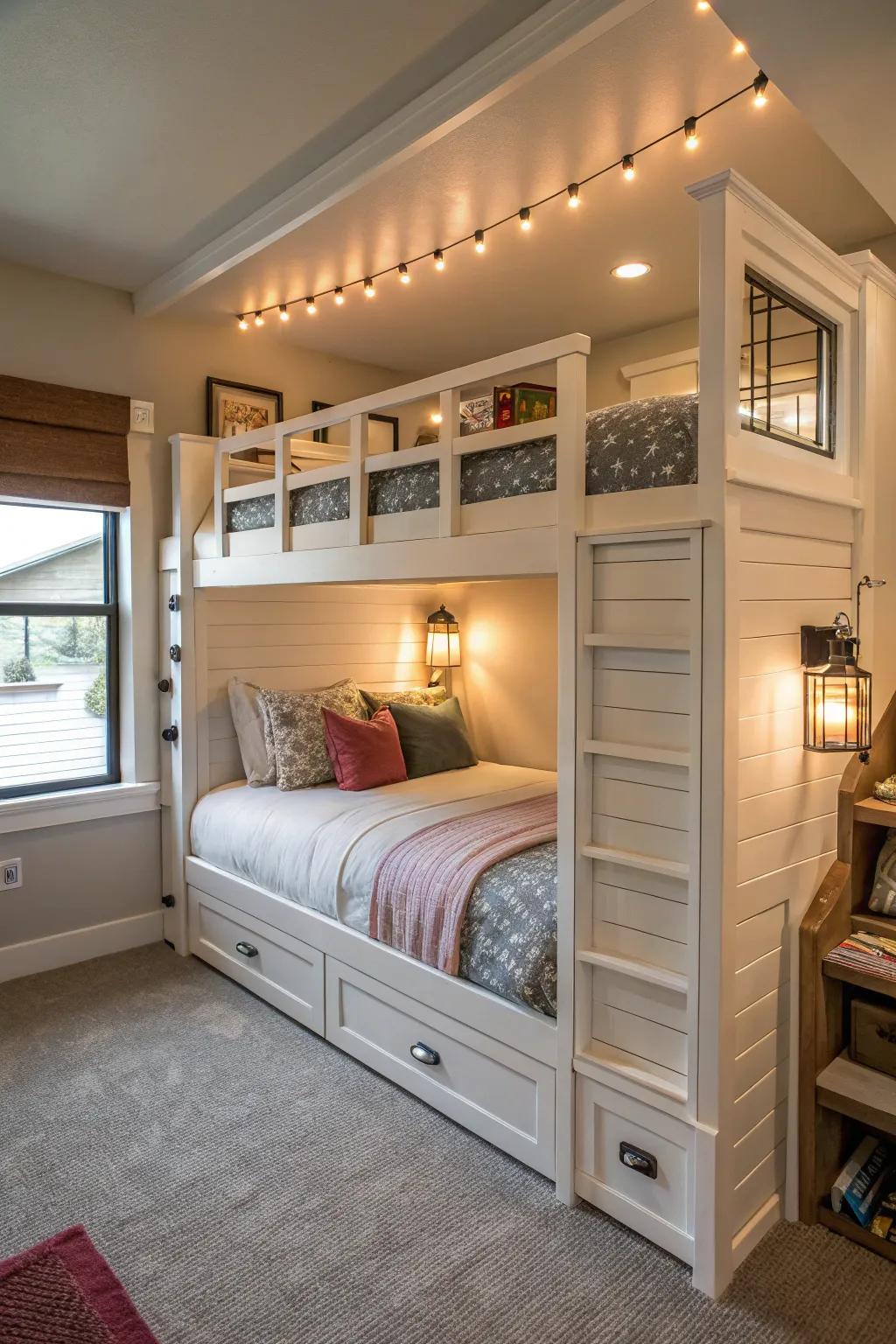 Adaptable headboard panels offer a personal touch to your room.