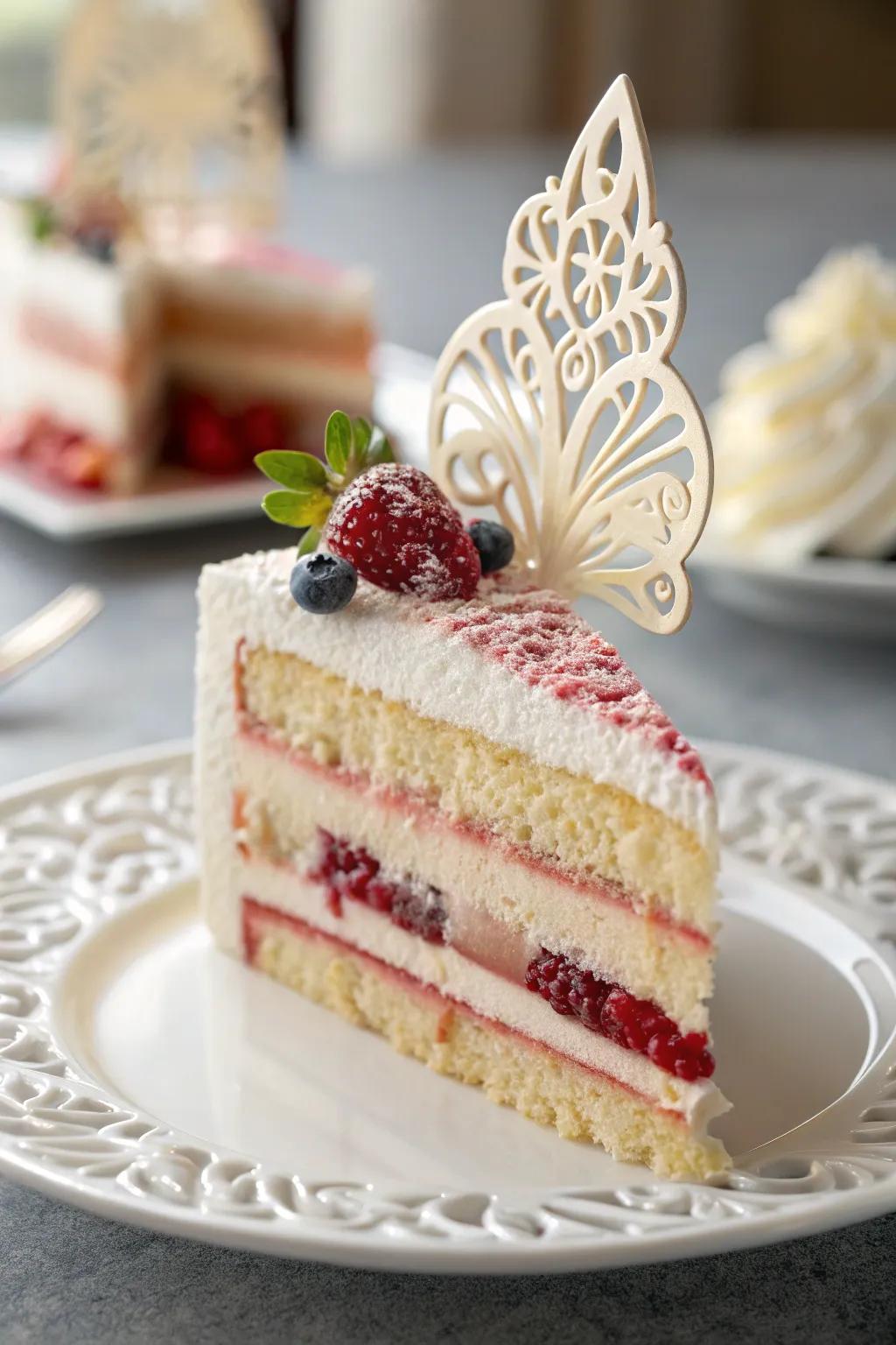 Sculpted sugar infuses drama and sophistication into your dessert.