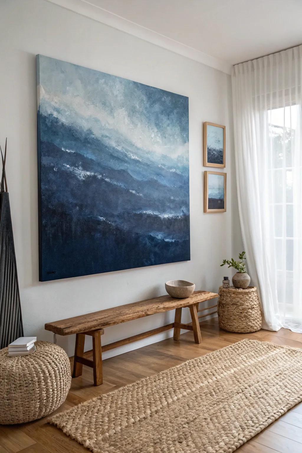 Celebrate the beauty of simplicity with a monochrome masterpiece that brings profundity and emotion to any space.