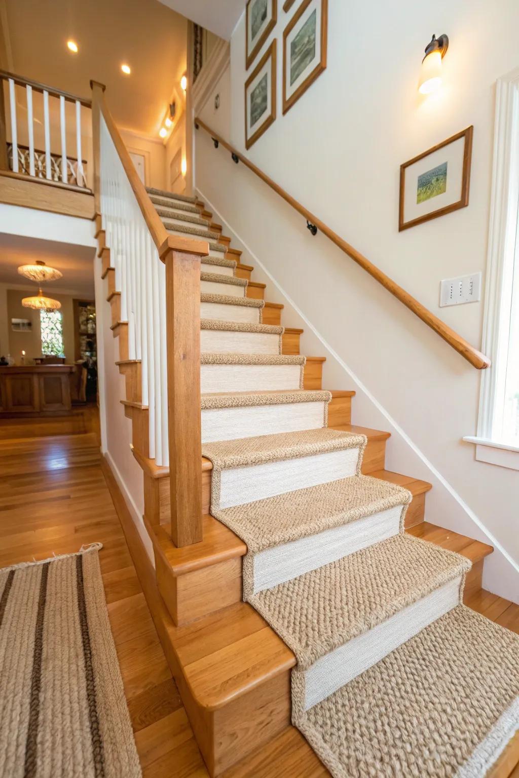 Eco-conscious carpeting for a sustainable abode.