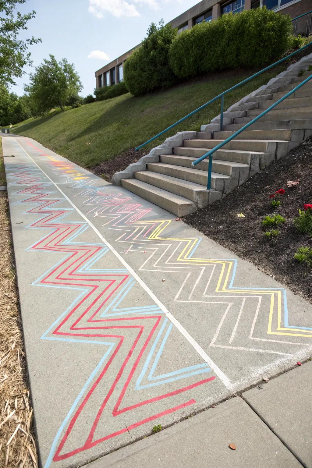 Step into fun and creativity with this stunning crayon obstacle staircase, where simplicity meets vibrant expression!