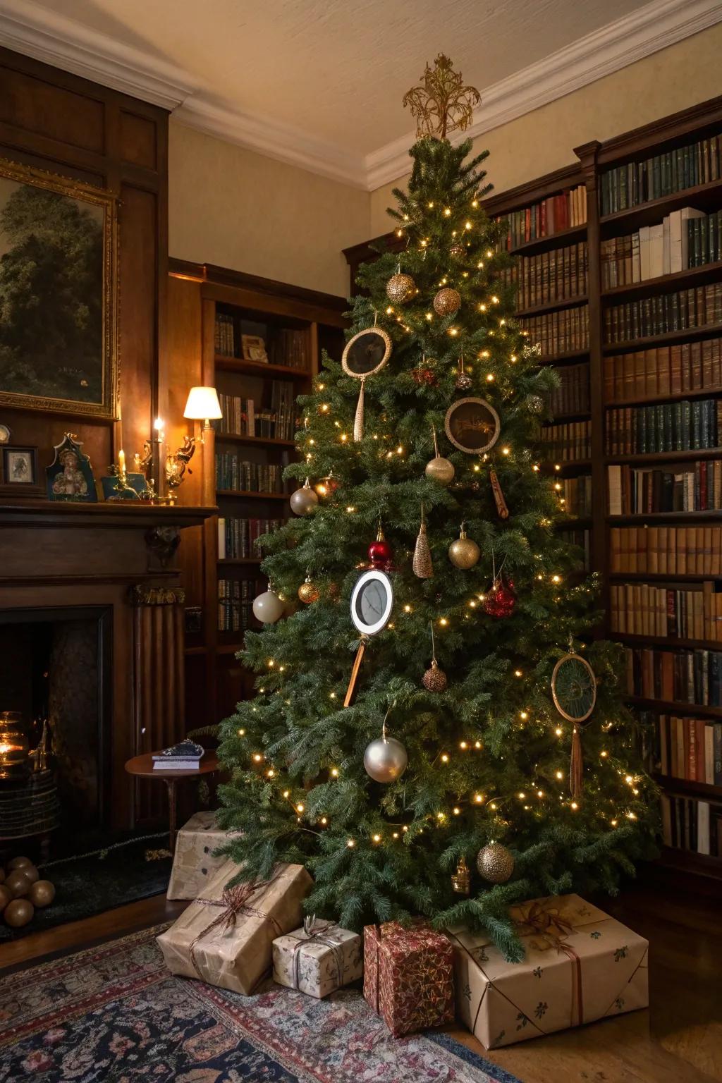 An enigma-themed tree that intrigues and delights all who visit.