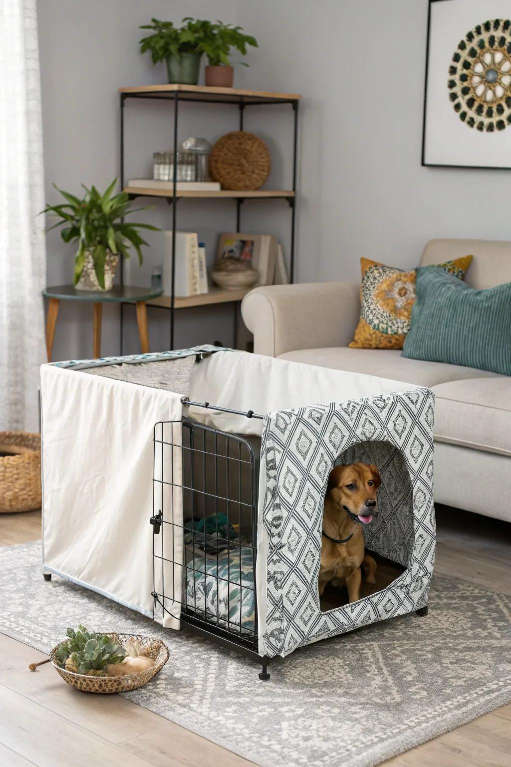 Upgrade your kennel's appearance with a chic removable cover.