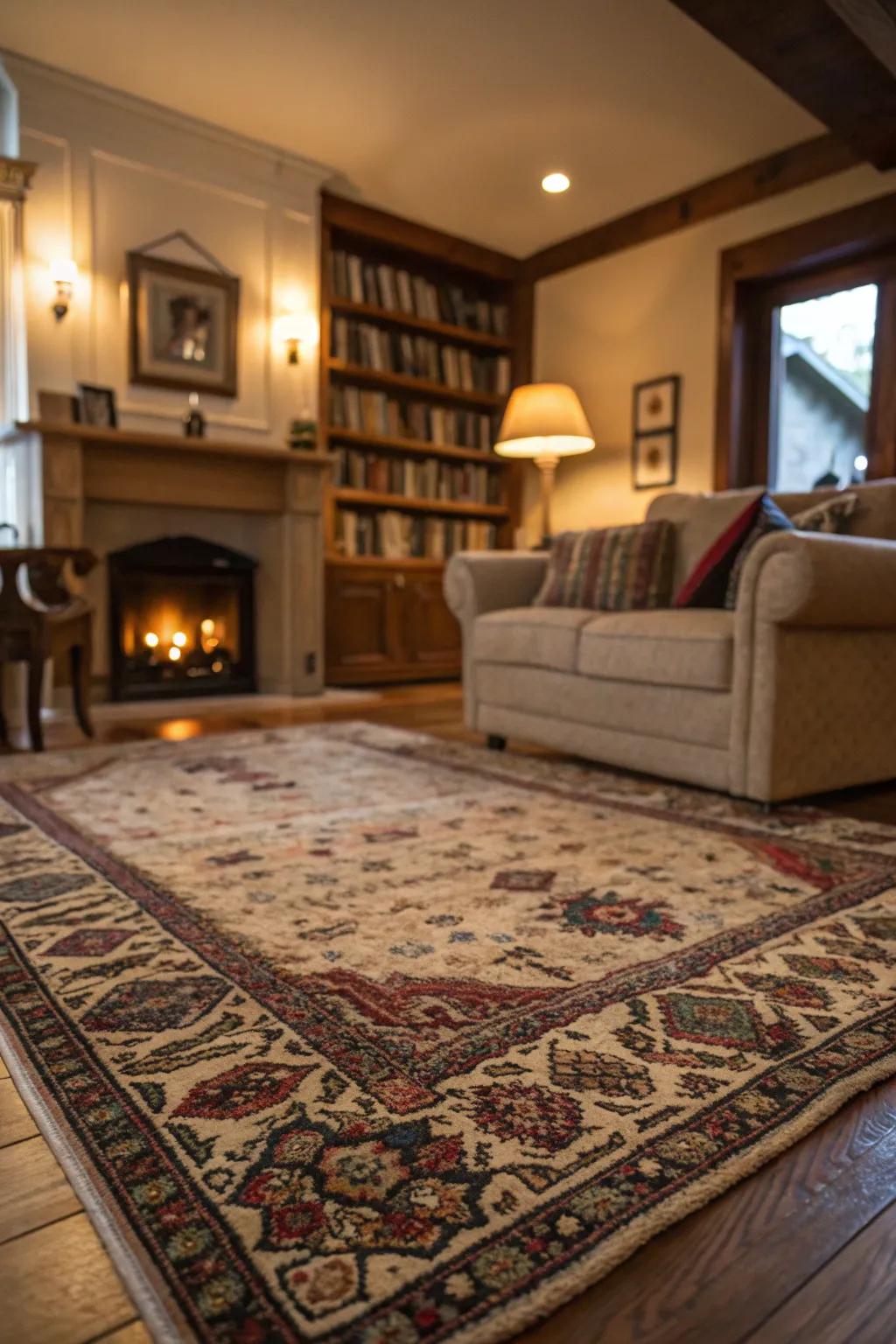 Area coverings are a cost-effective way to add warmth and style.