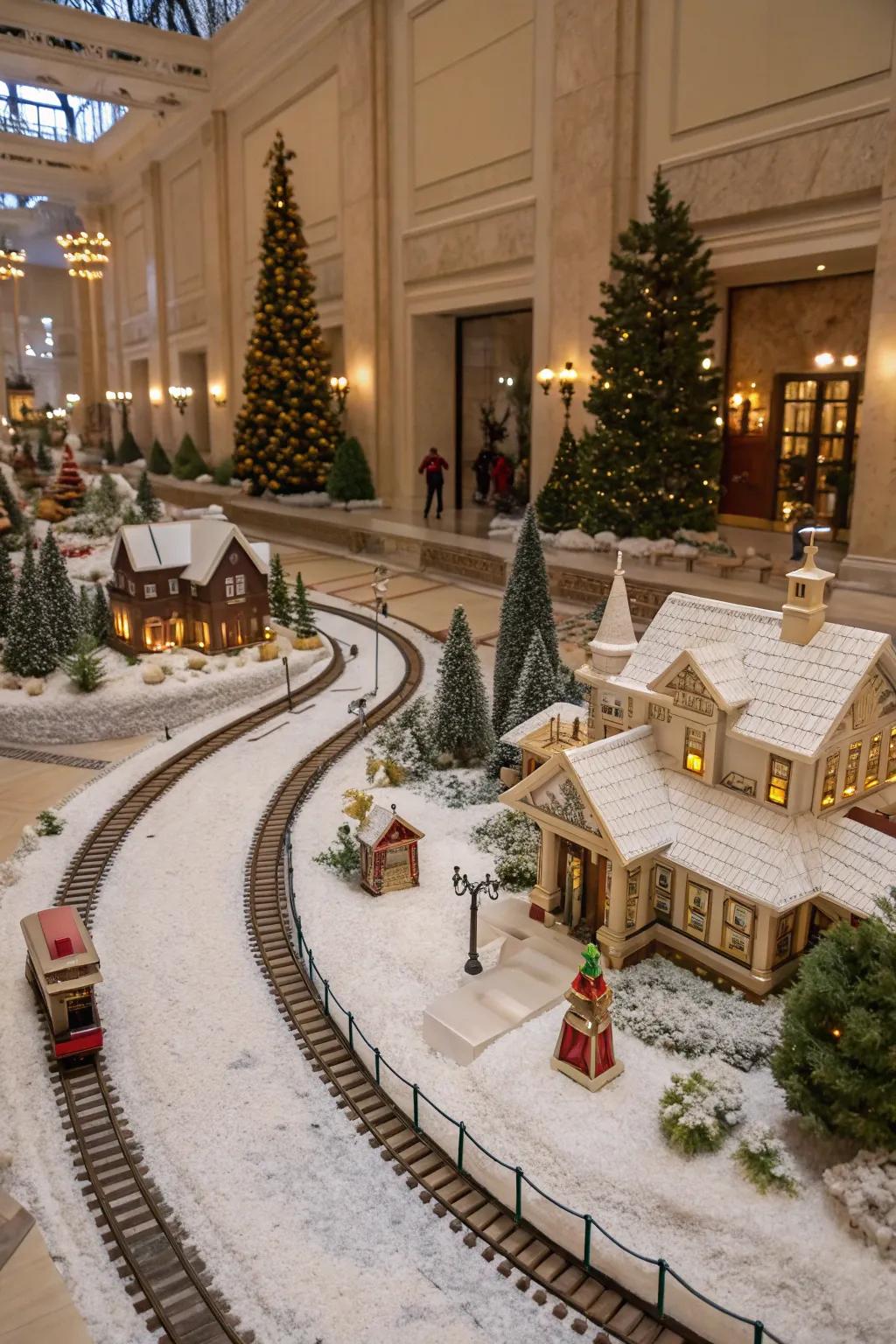 A terra firma exhibition fashions a grand and immersive Christmas village encounter.