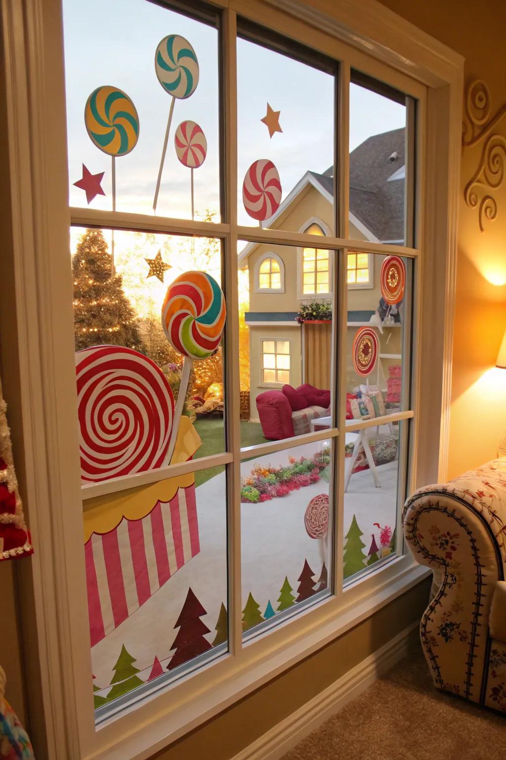 Enhance your holiday décor with a sweet world scene.