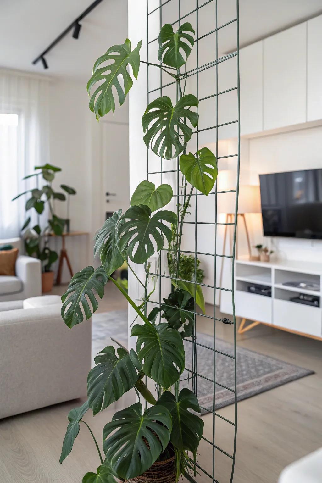 Achieve modern minimalism with grid patterns