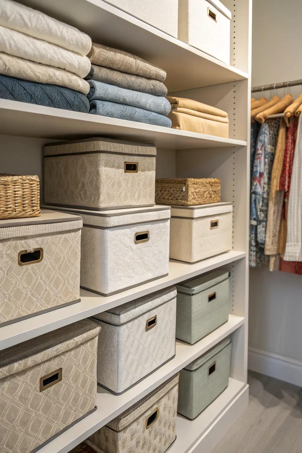 Add softness and beauty with cloth-lined boxes.
