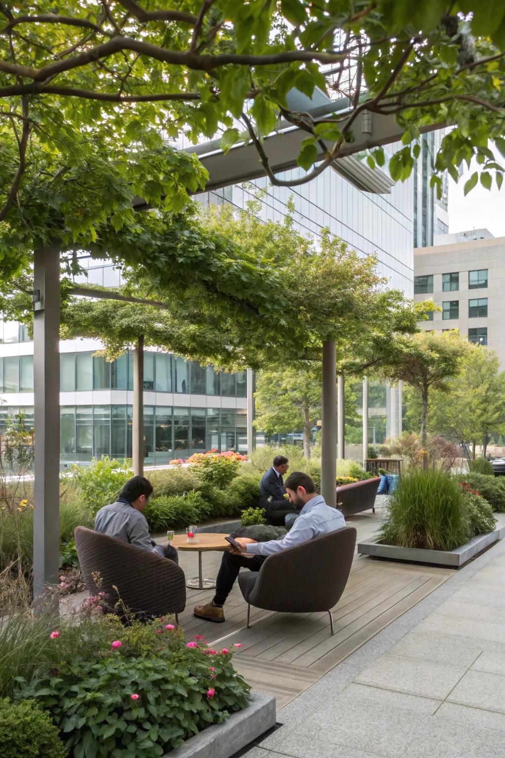 An outside office offers a space to reconnect!