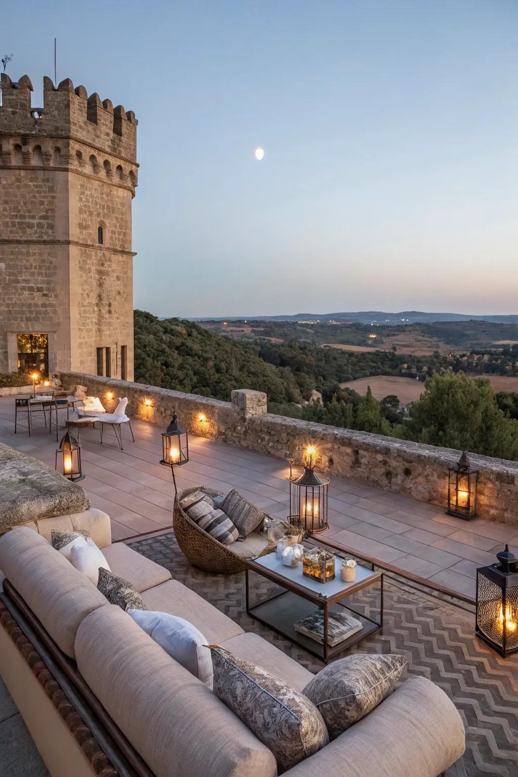 Relax and enjoy the view from above.