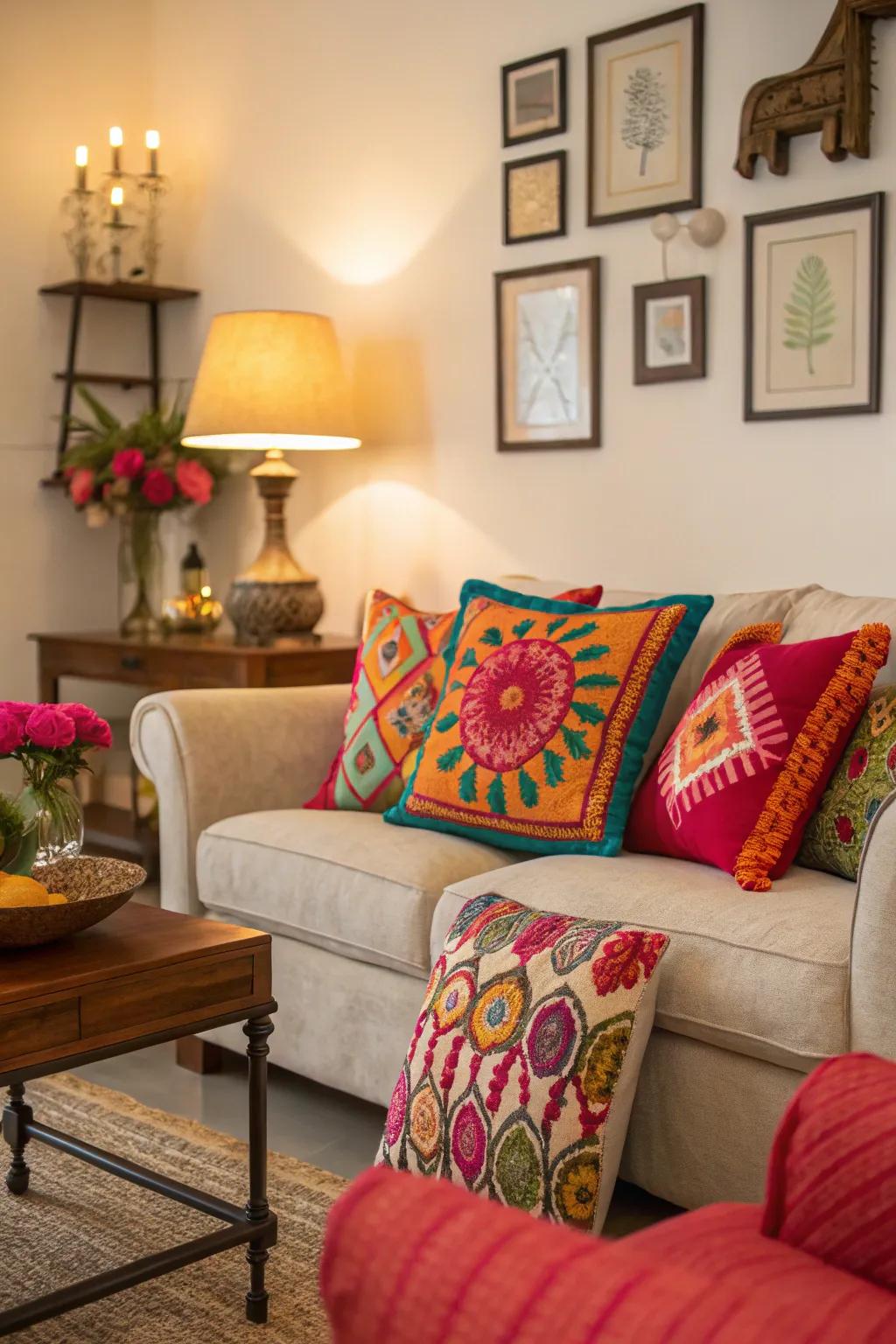 Splashes of color infuse energy and personality.