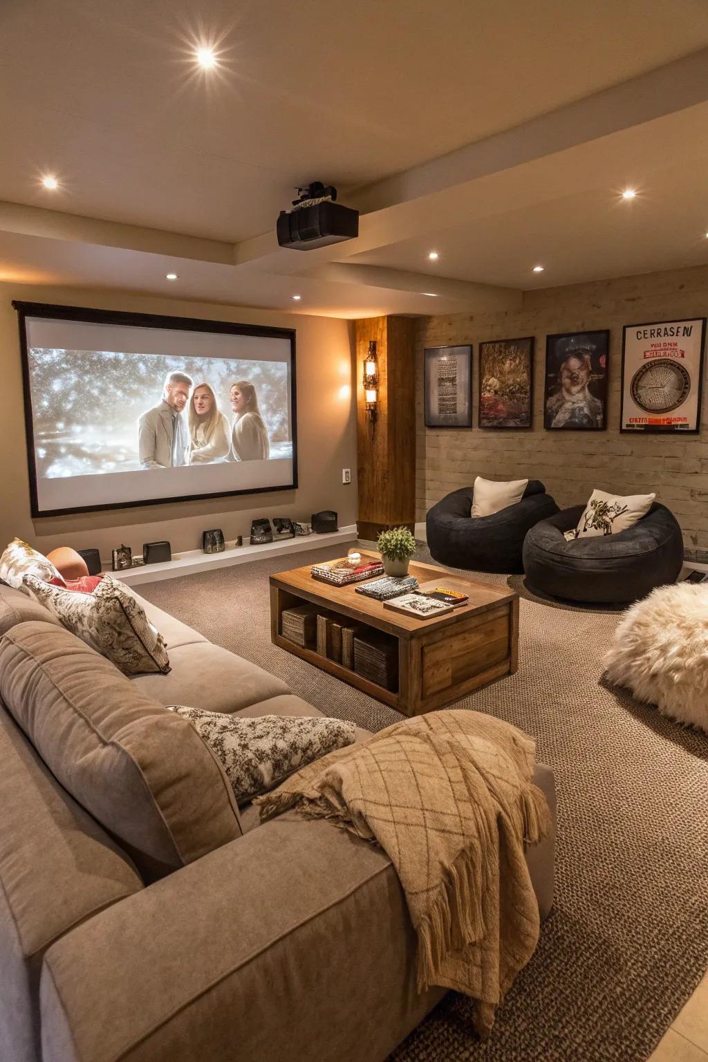 A multi-use layout increases space and utility.