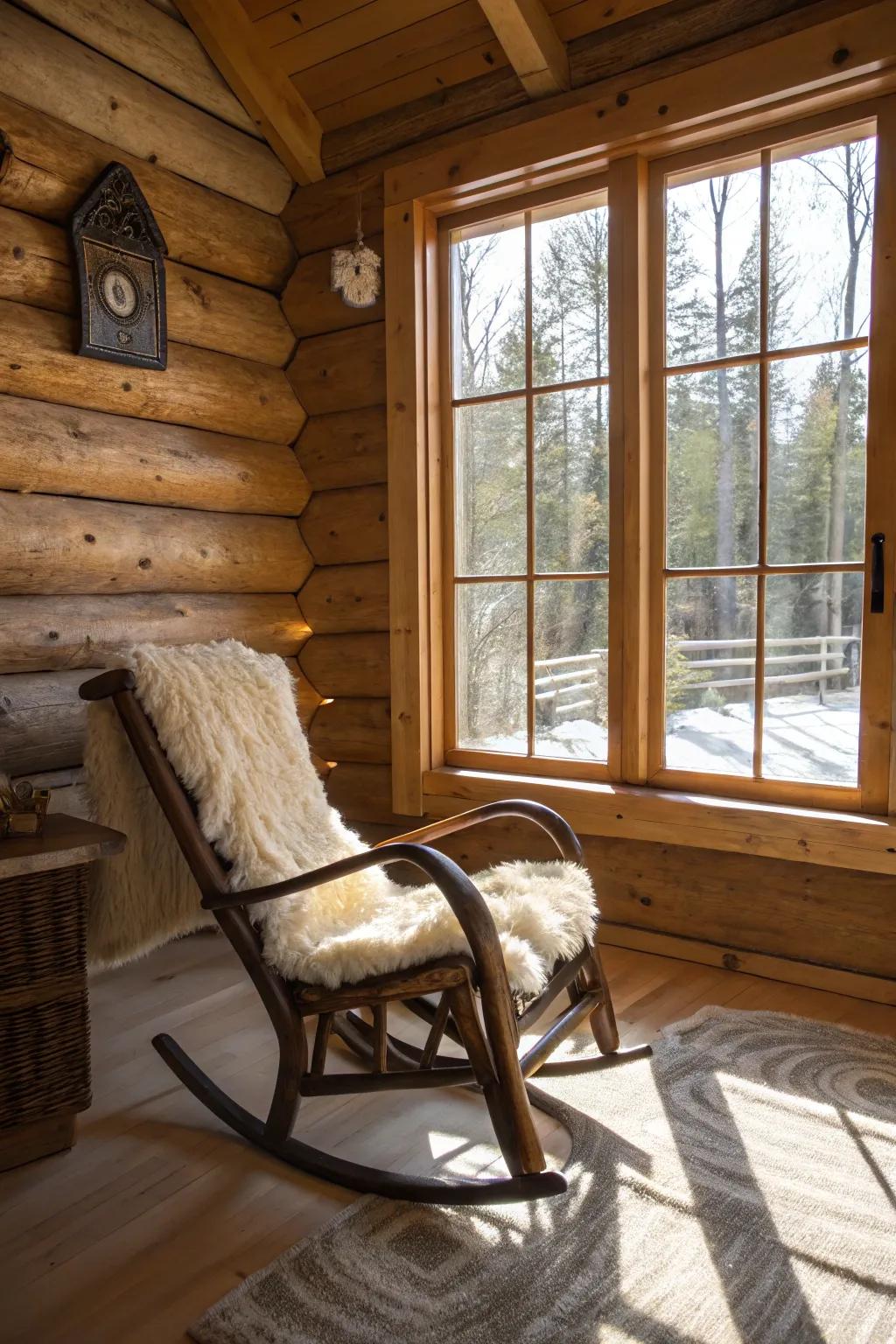 A snug window corner is an invitation to unwind and enjoy the view.