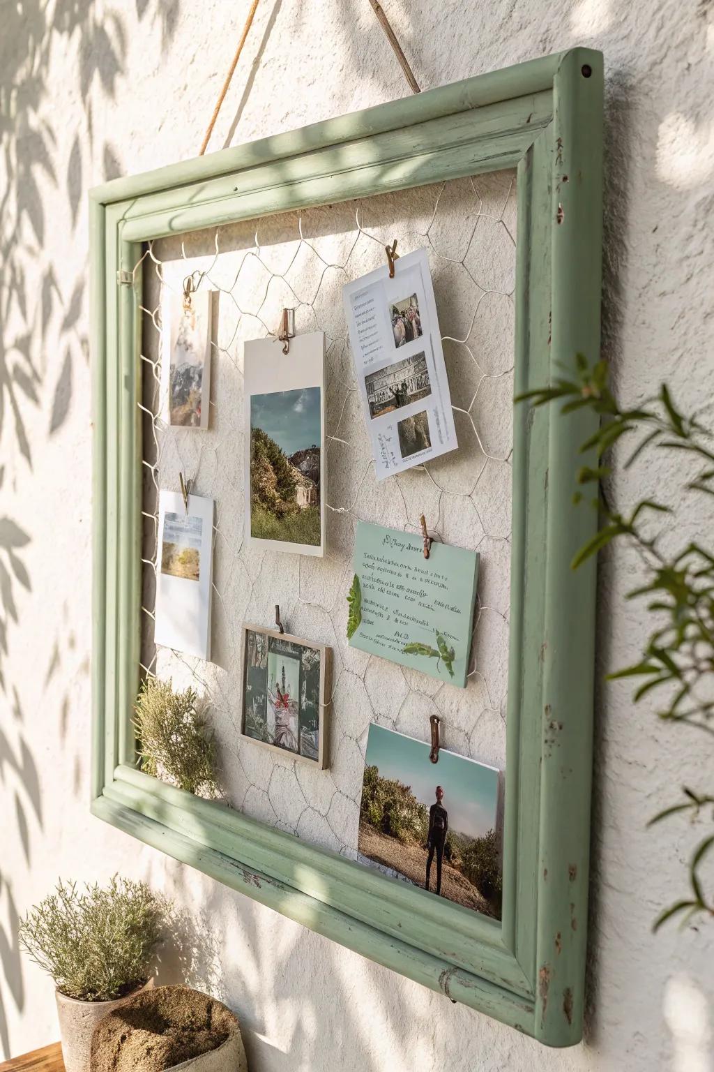 Crafted with love: Transform your memories into art with a custom pinboard.