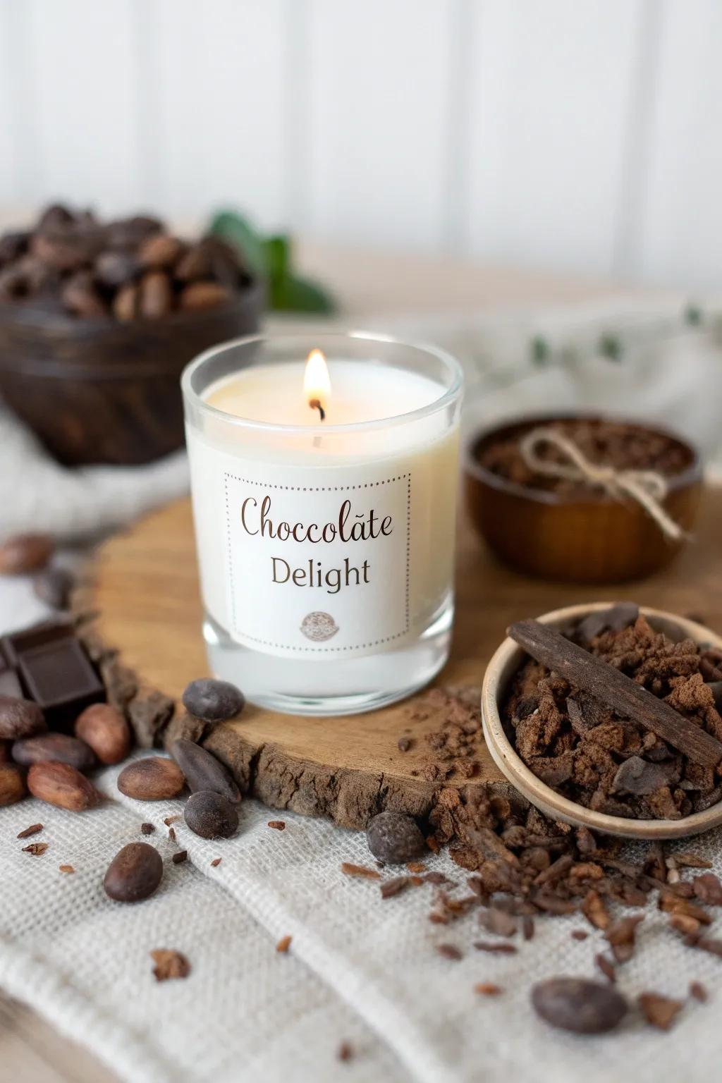 Cacao Temptation Candle for a Sweet Indulgence
