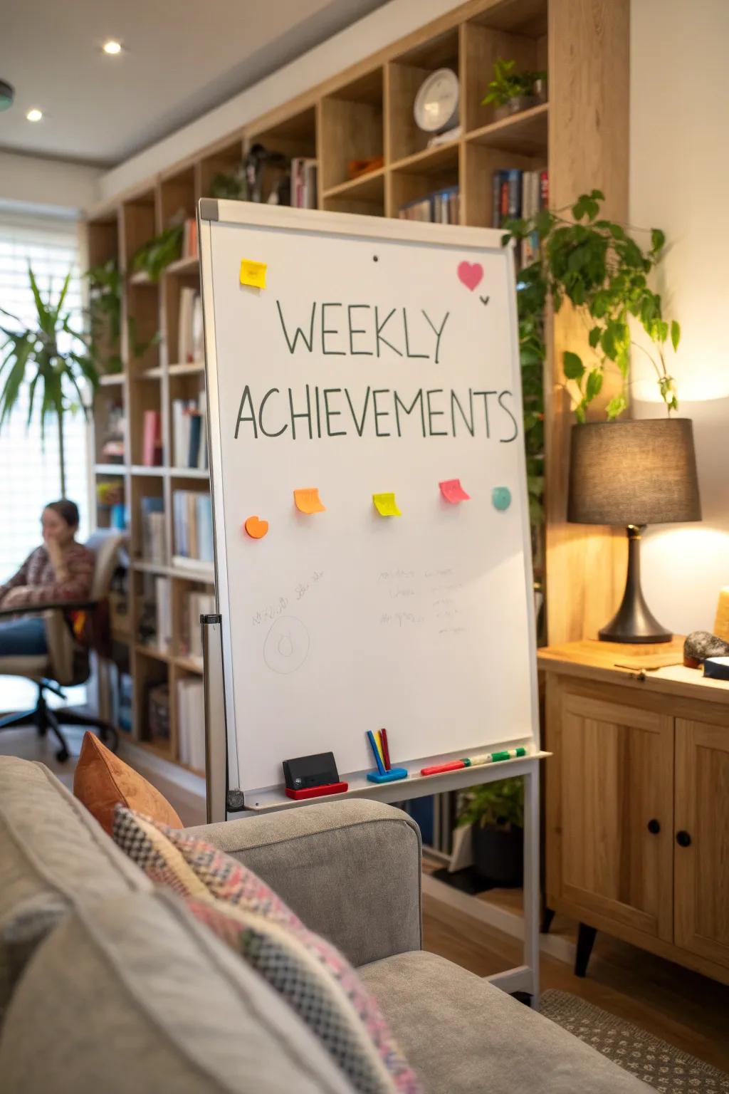 Celebrate your wins with weekly highlights.