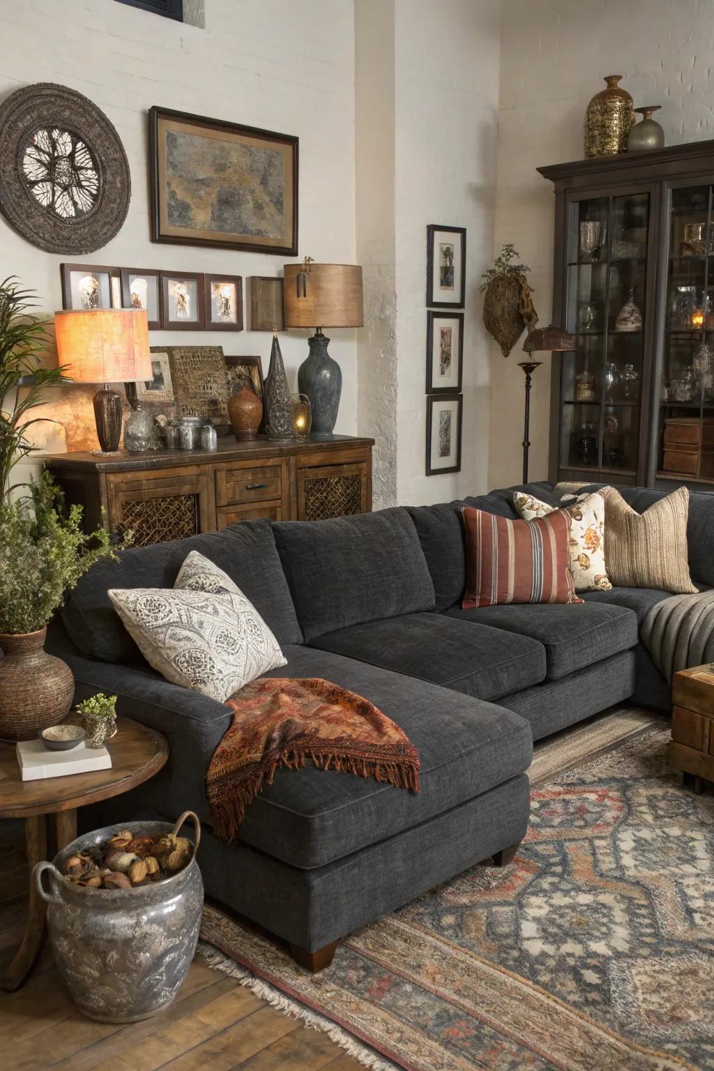 Mixing styles incorporates character and tells a story.