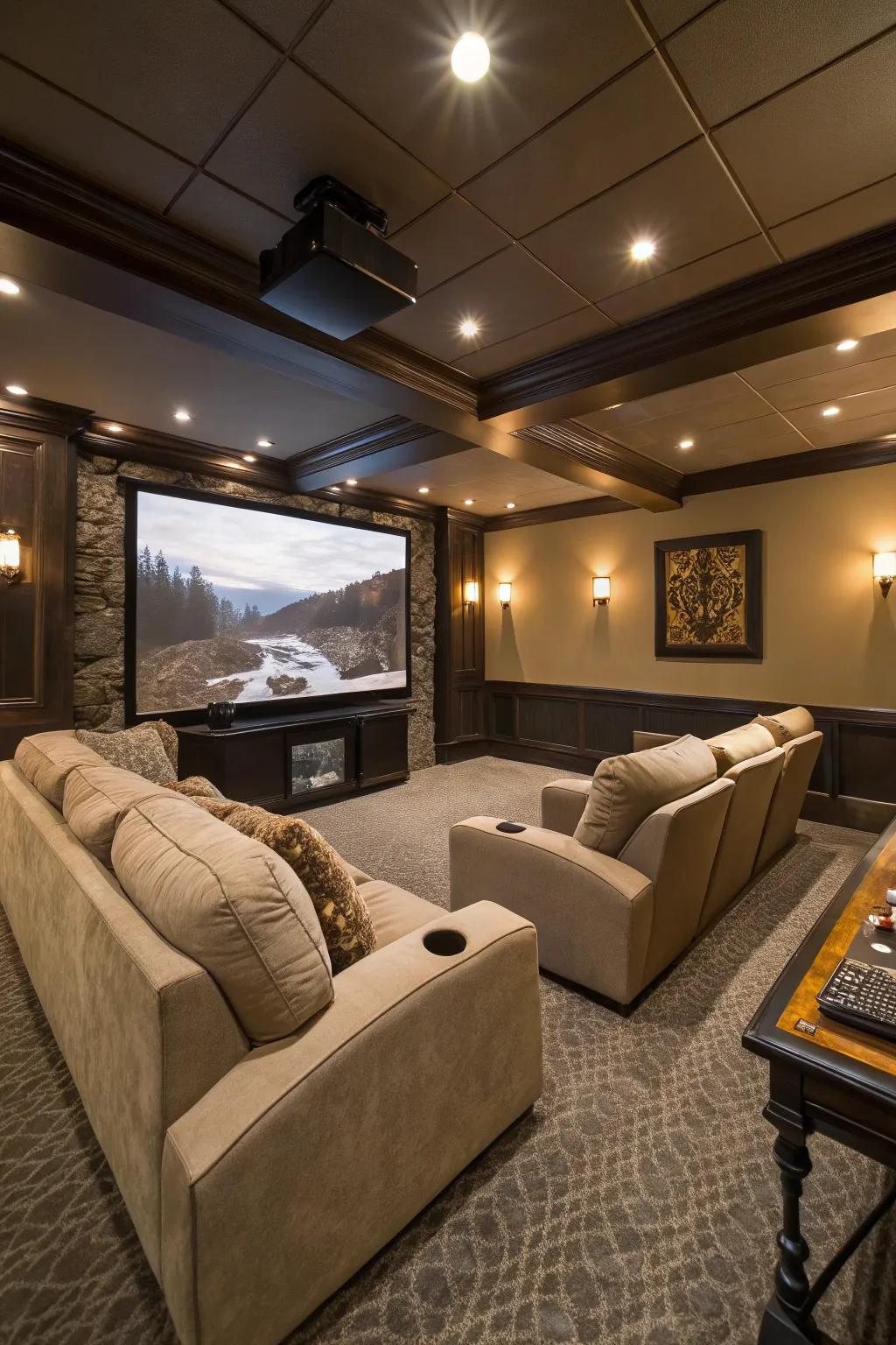 A residence cinema configuration delivering memorable cinematic experiences.