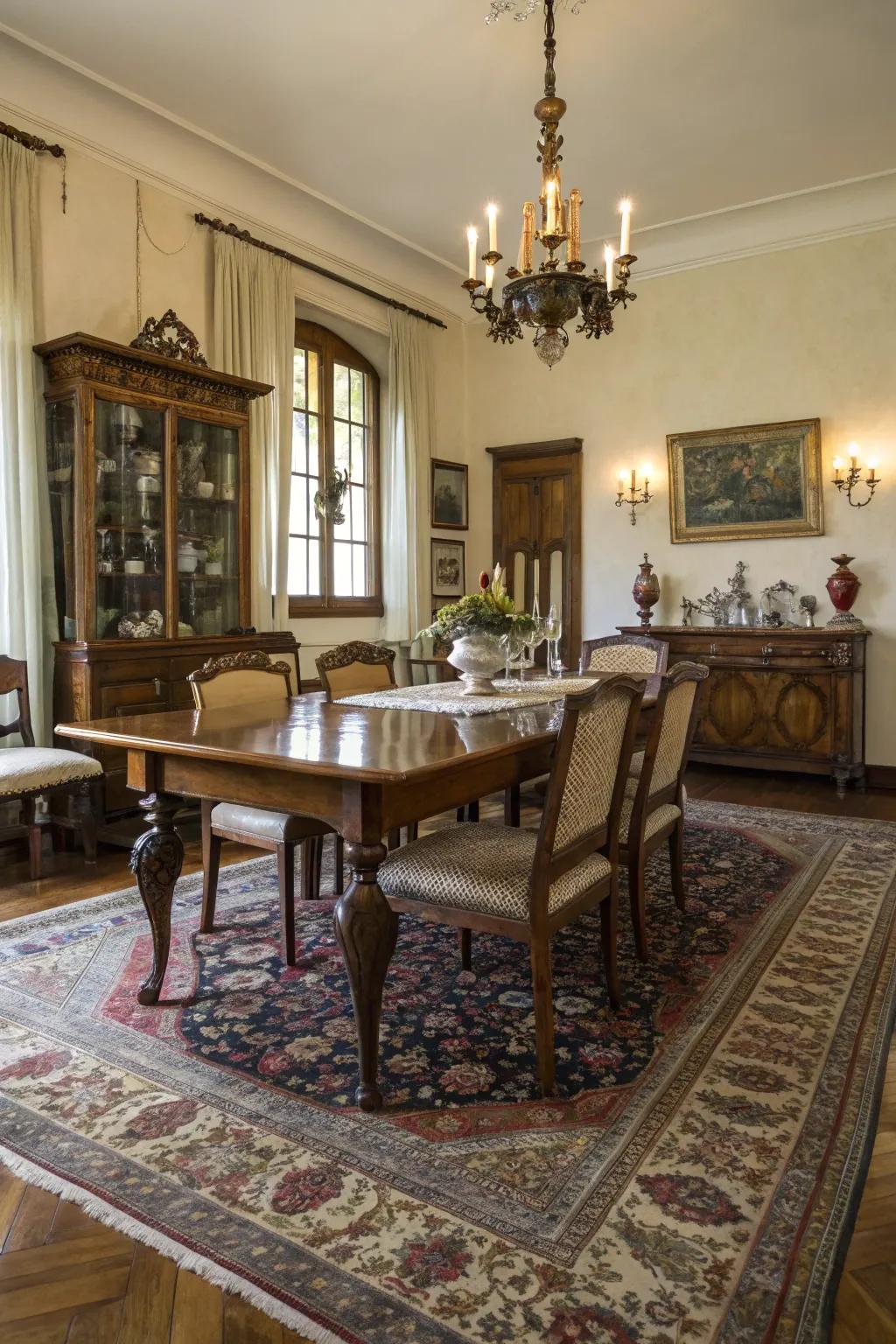 Add personality with a classic revival rug.