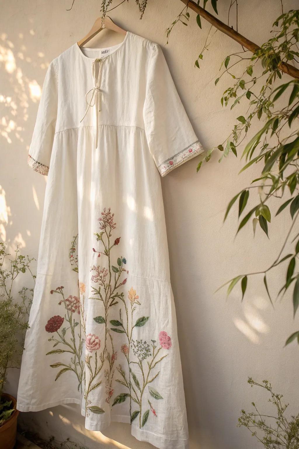 Transfigure simplicity into artistry with a hint of textile paint enchantment.