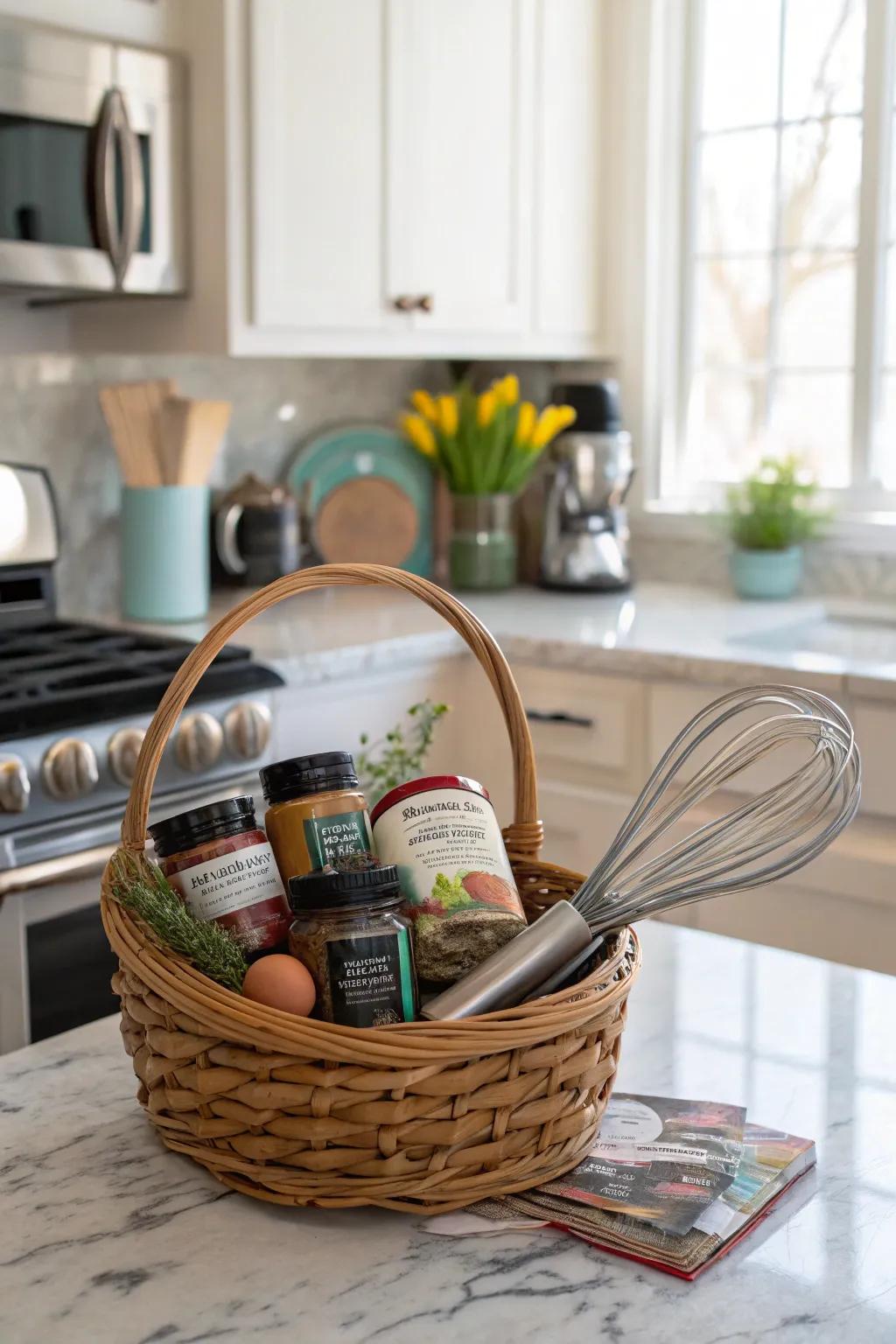 A delightful basket for those who love to cook.