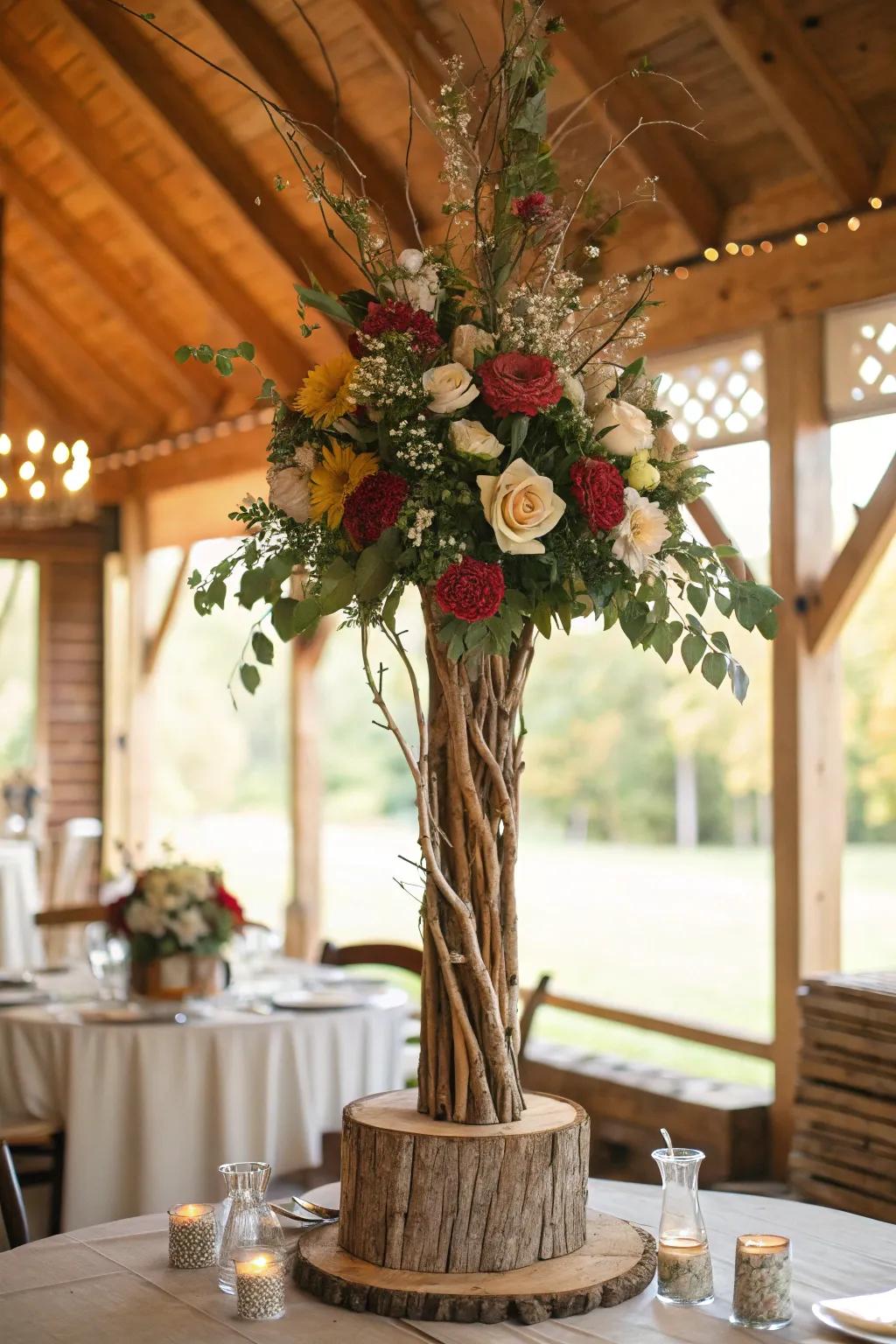 Rustic elements bring warmth and charm