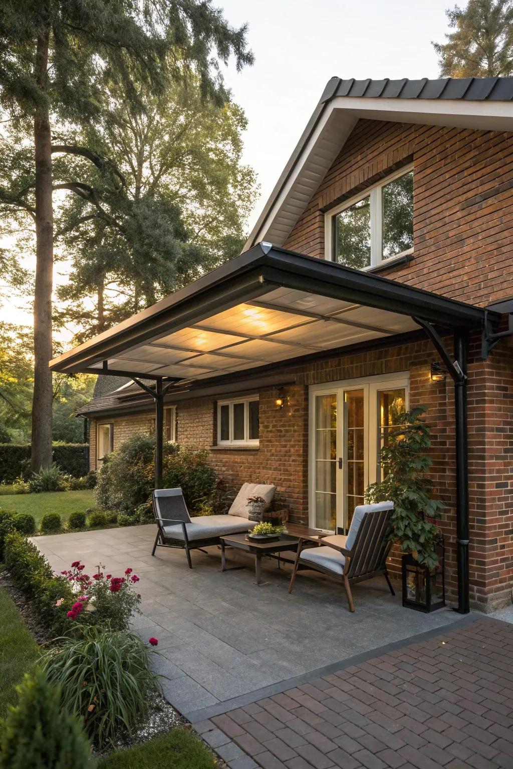 A convertible carport adds versatility to your outdoor space.