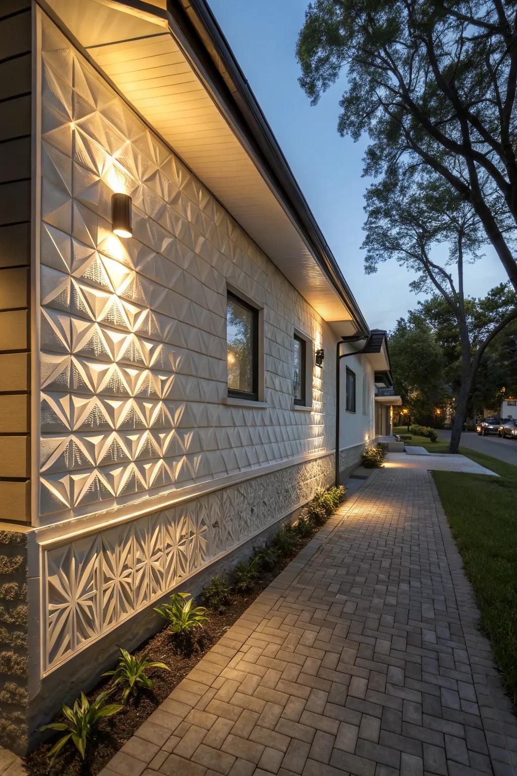 3D coverings create a striking visual impact.