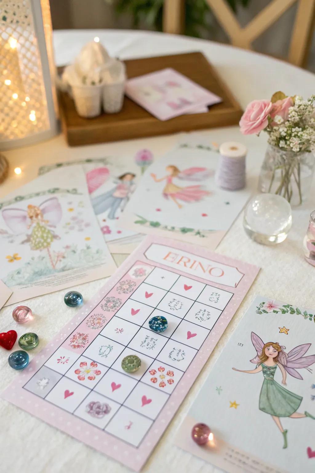 Fairy grid adds a playful element to the festivities.
